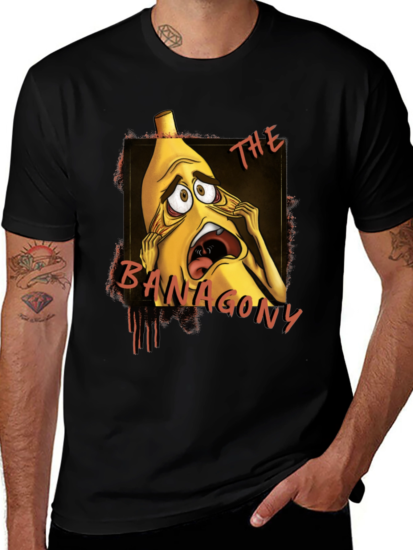 Variant 13 of The Banagony T-Shirt - Humorous Banana Graphic Tee