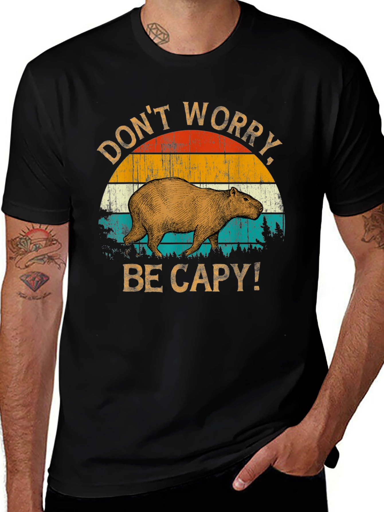 Variant 24 of Don't Worry Be Capy T-Shirt