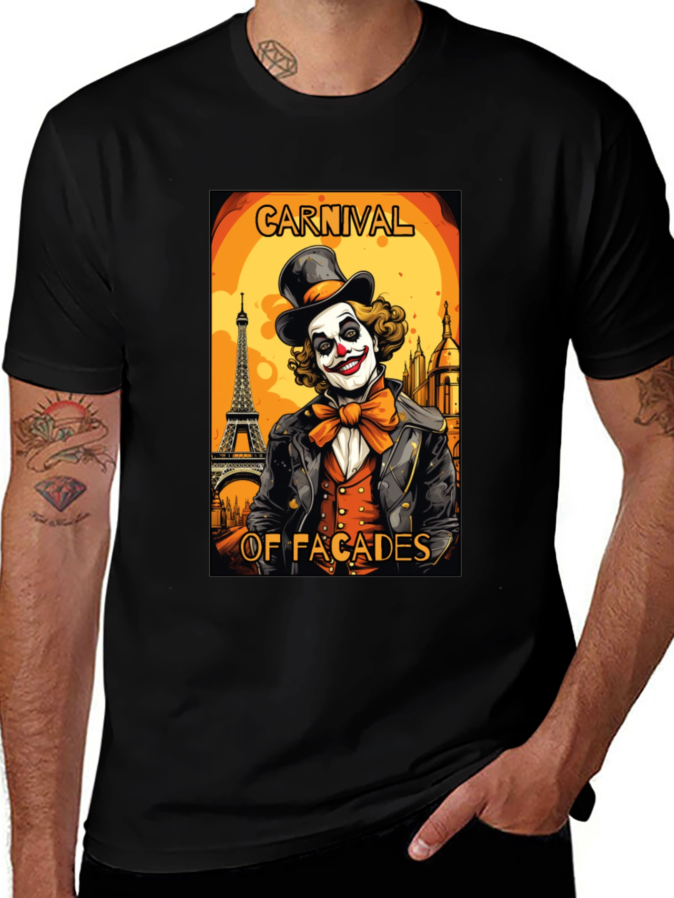 Variant 18 of Carnival Facades Clown Graphic T-Shirt