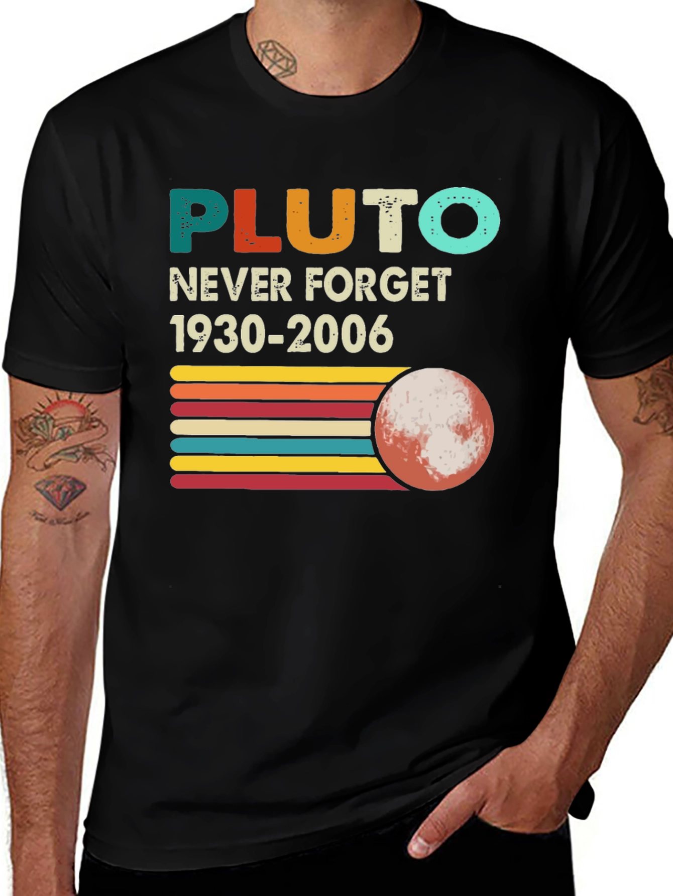 Retro Pluto Never Forget T-Shirt
