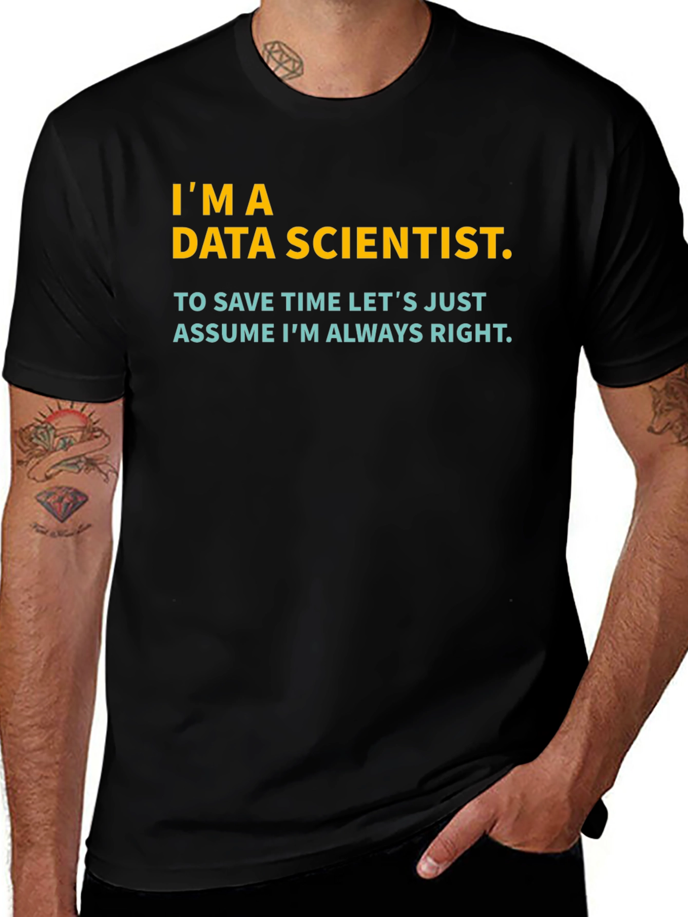 Variant 9 of Data Scientist Always Right T-Shirt