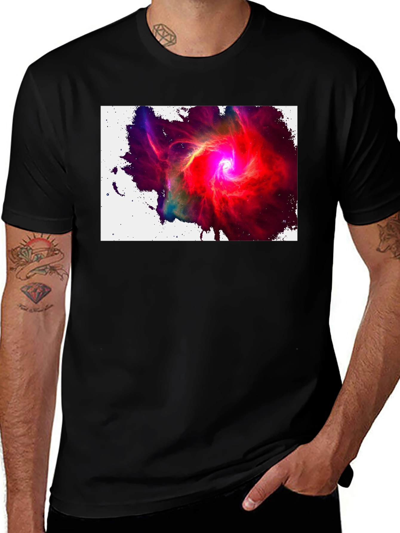 Variant 11 of Nebula T-Shirt - Cosmic Swirl Design