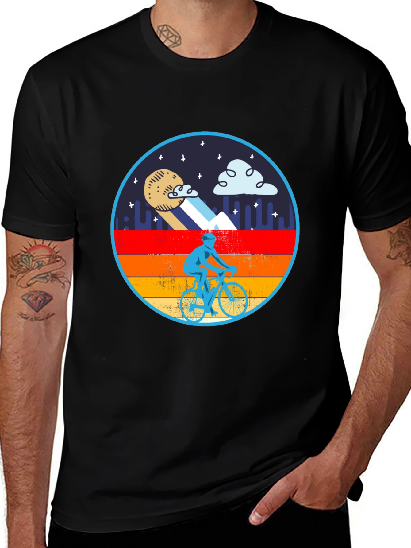 Variant 27 of Mountain Biking Graphic T-Shirt - Outdoor Adventure Tee