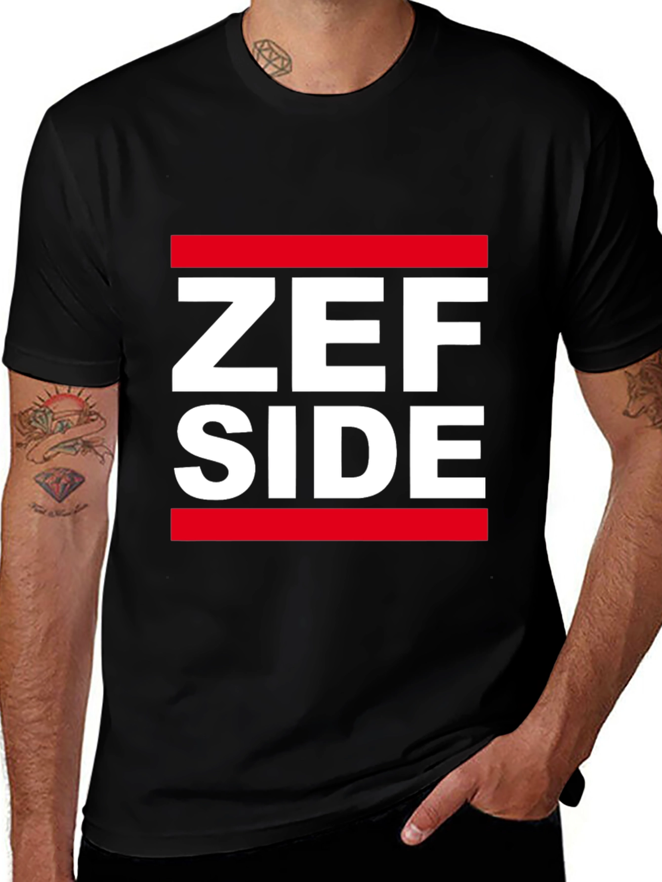 Variant 11 of Zef Side Graphic Tee - Bold Streetwear Style