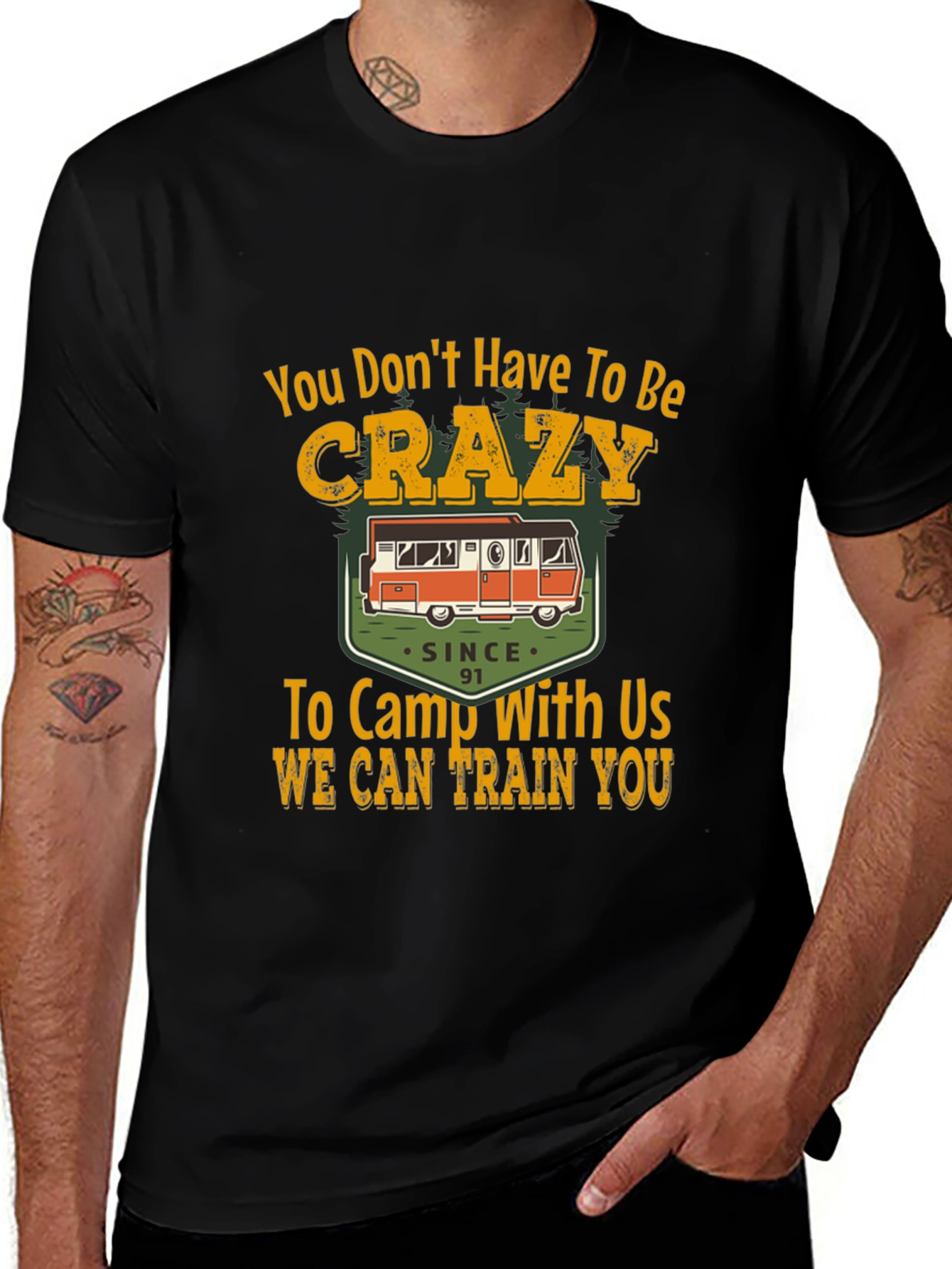 Variant 4 of Crazy Camping T-Shirt - Since 91