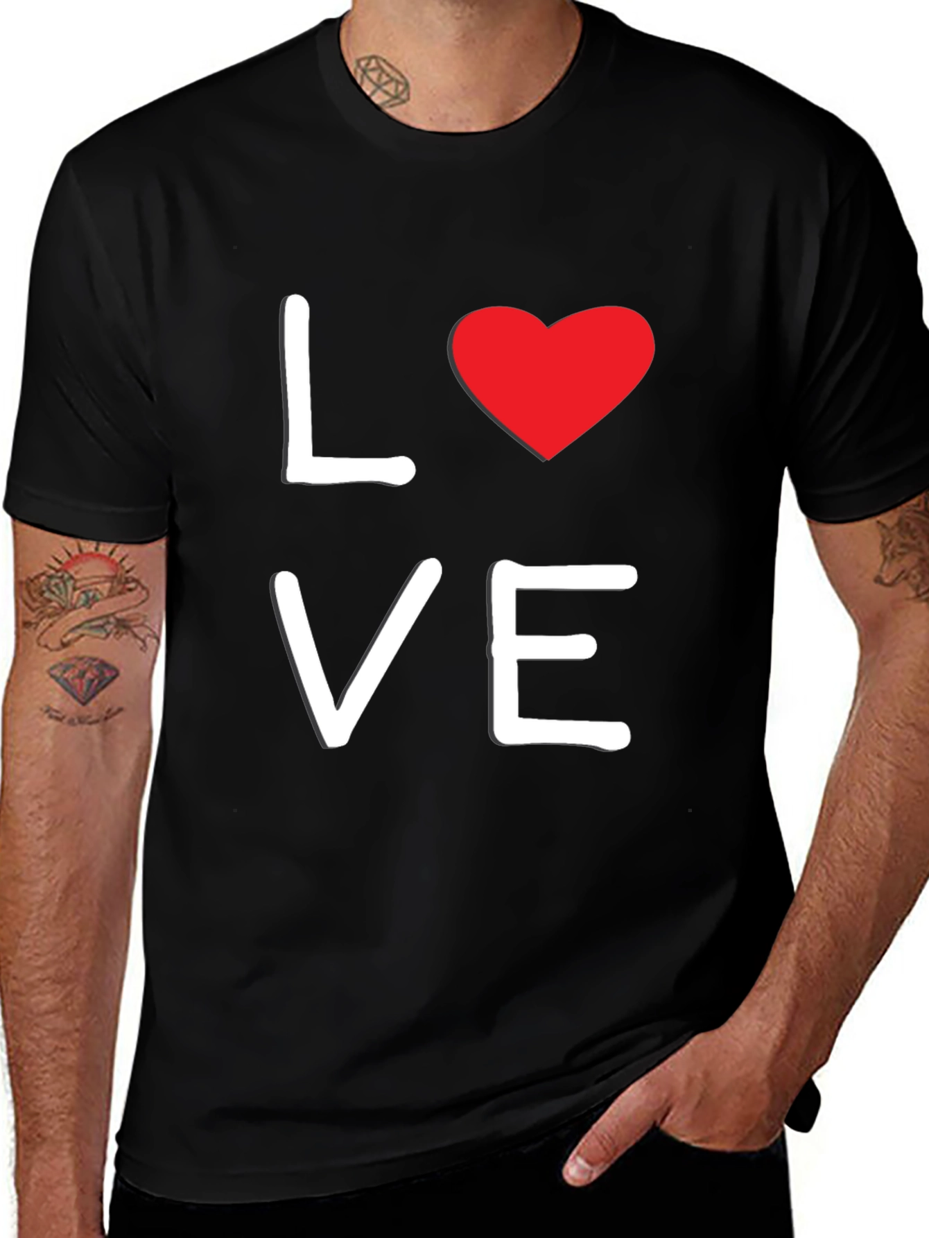 Variant 6 of Love Heart T-Shirt - Stylish Valentine's Day Gift