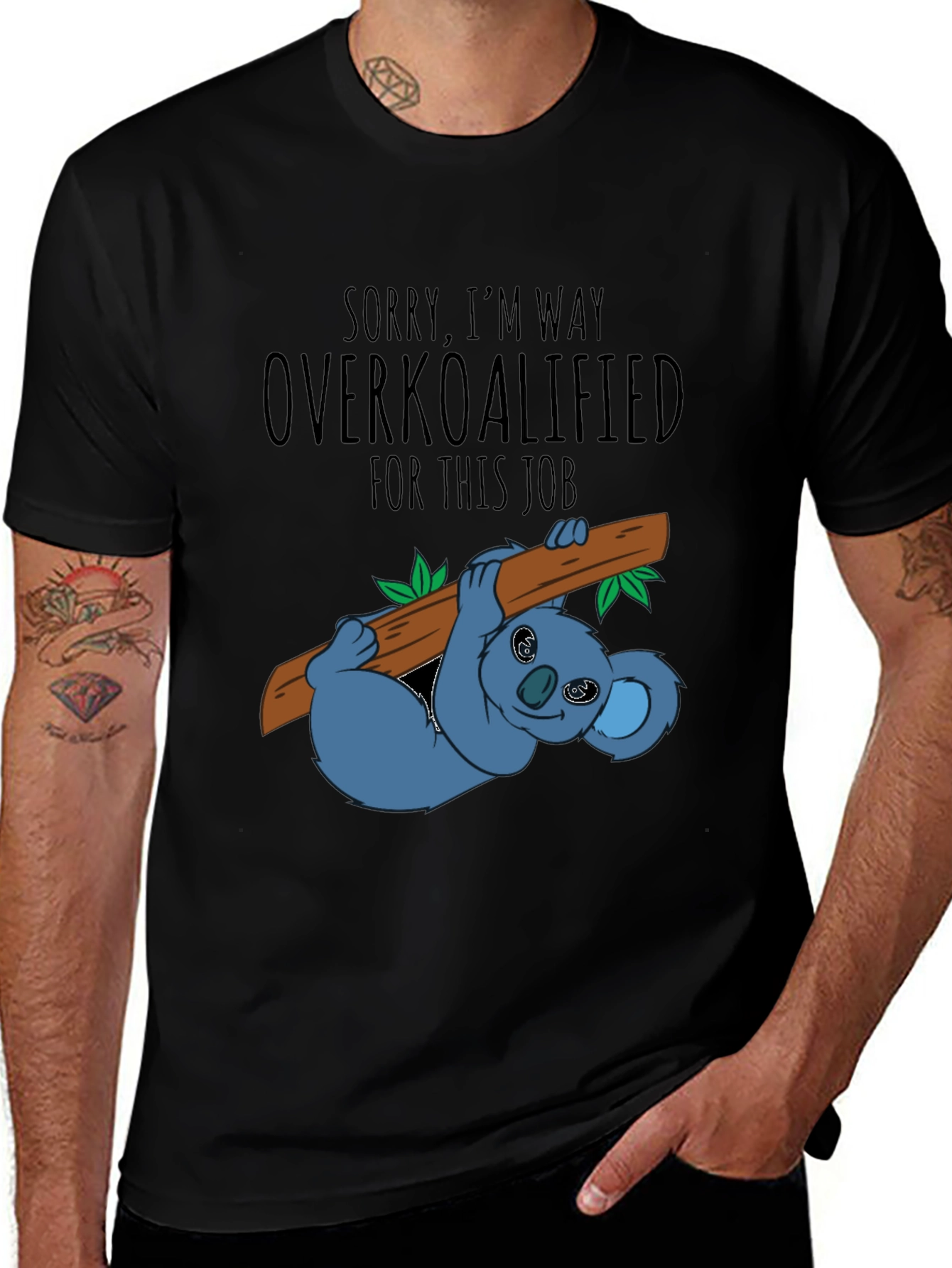 Variant 9 of Overkoalified Funny Koala T-Shirt