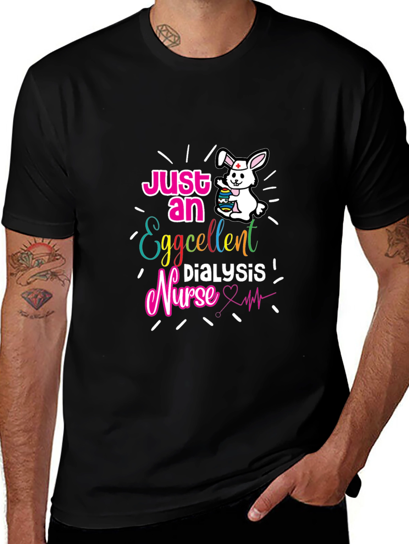 Variant 19 of Eggcellent Dialysis Nurse Easter T-Shirt