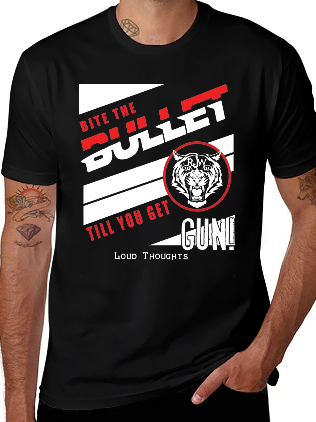 Variant 30 of Bite the Bullet Graphic Print T-Shirt