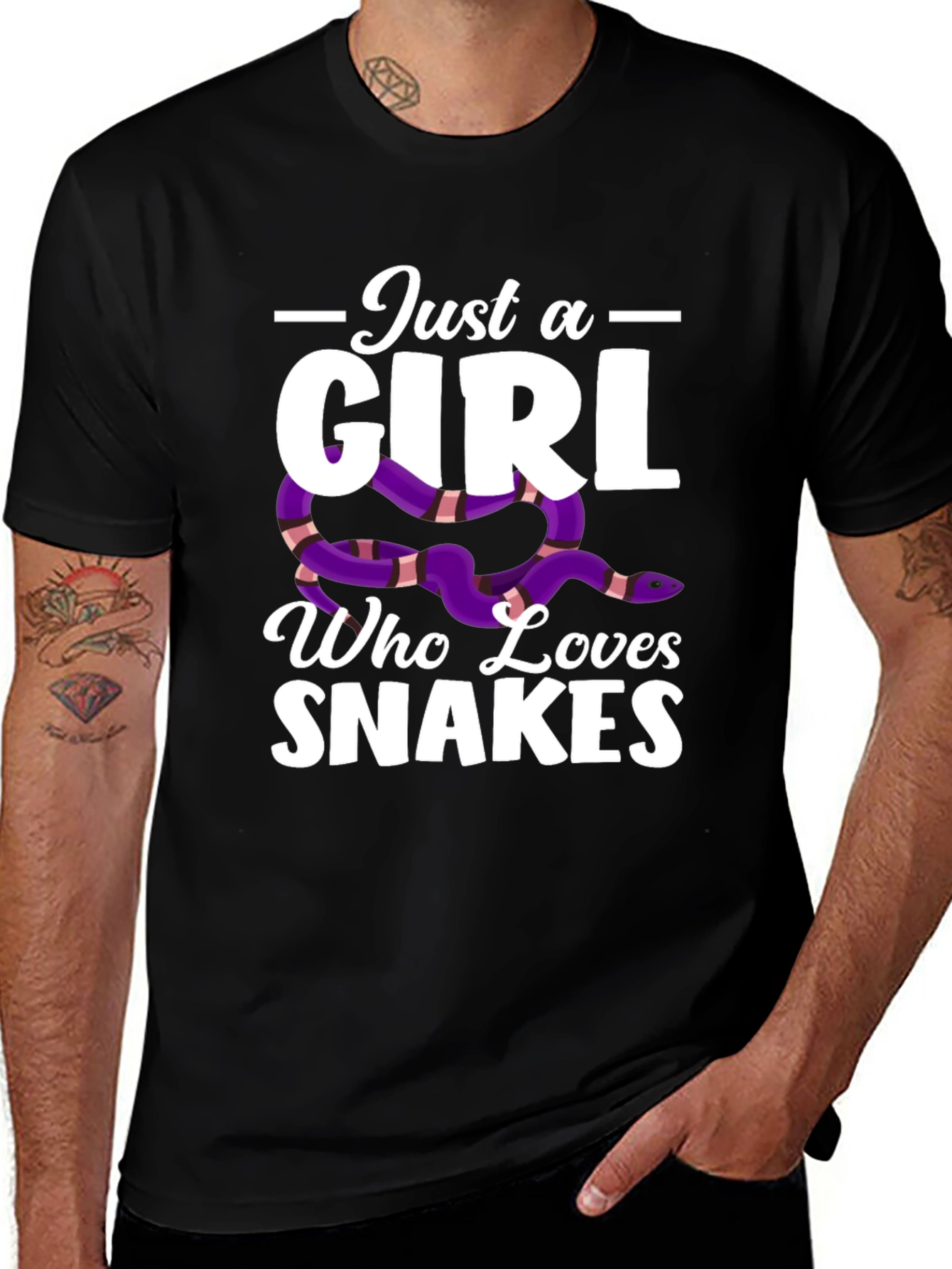 Variant 26 of Just a Girl Who Loves Snakes T-Shirt