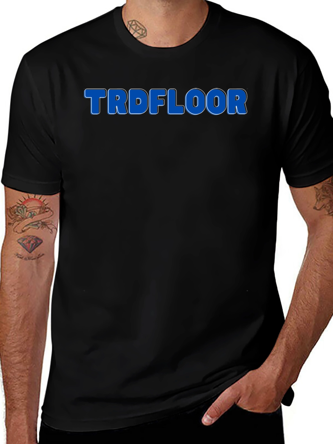 Variant 3 of TRDFLOOR Crew Neck T-Shirt - Bold Graphic Tee