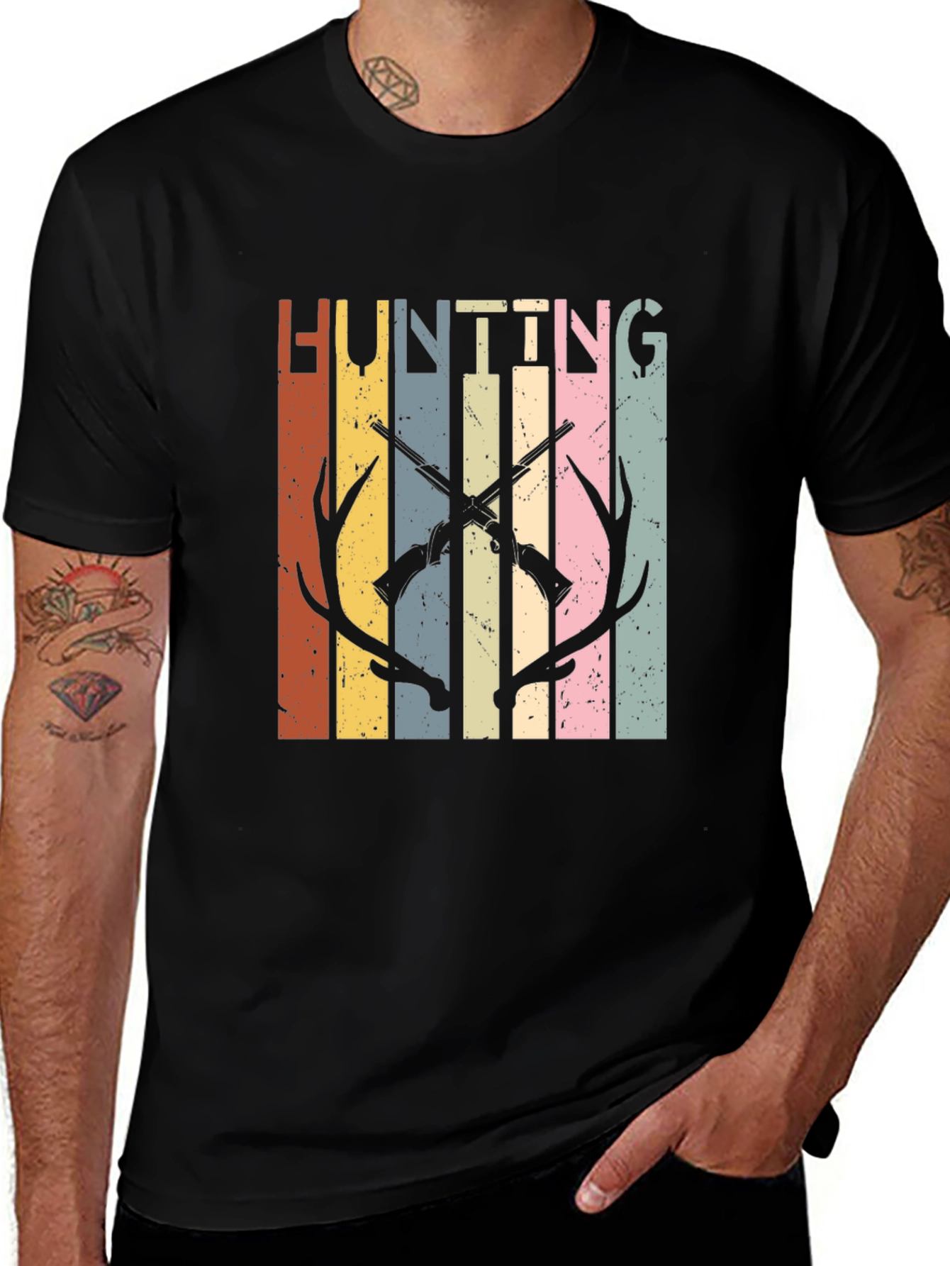 Variant 24 of Hunting Graphic Tee - Retro Style