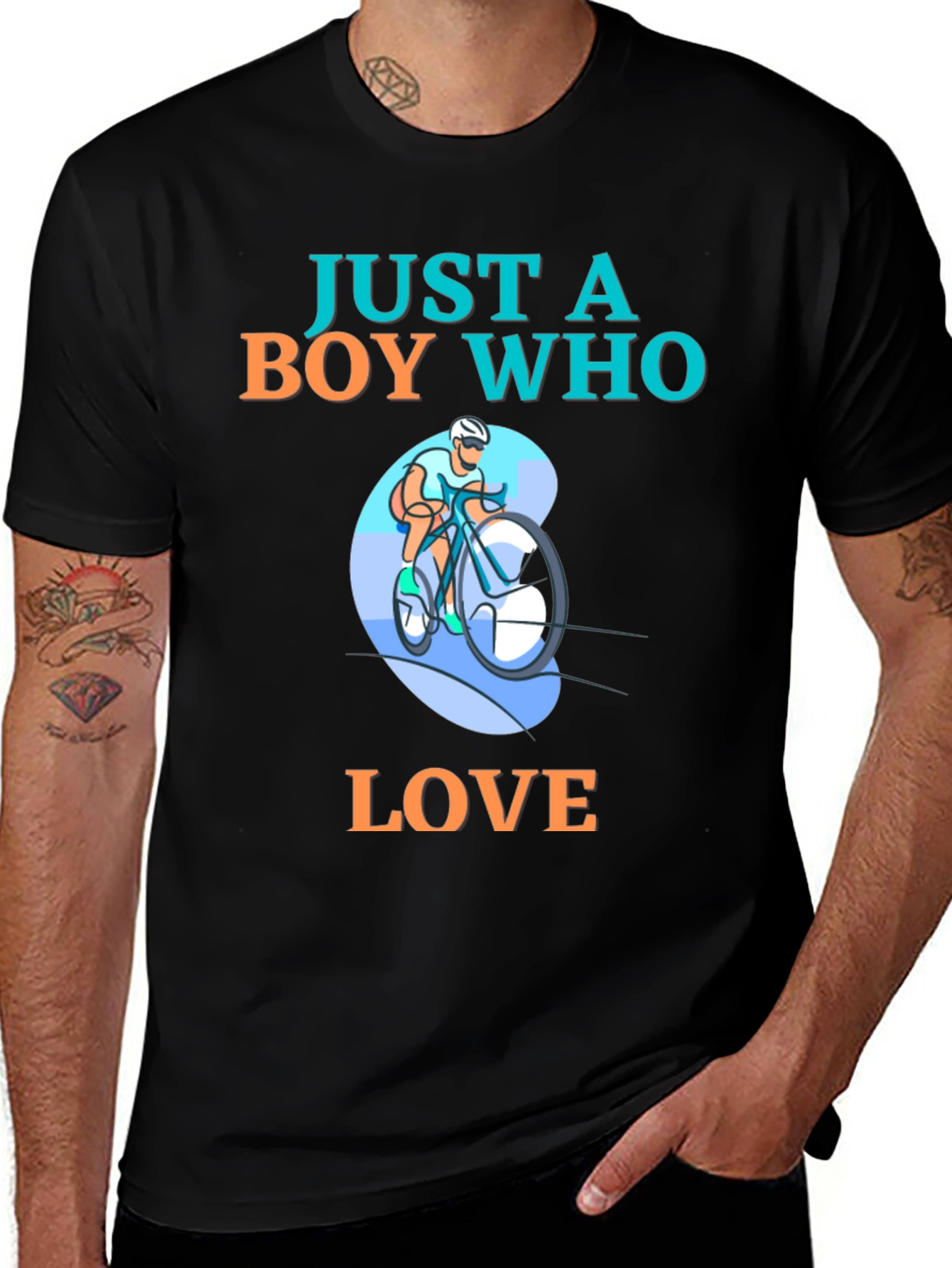 Just a Boy Who Loves Cycling T-Shirt