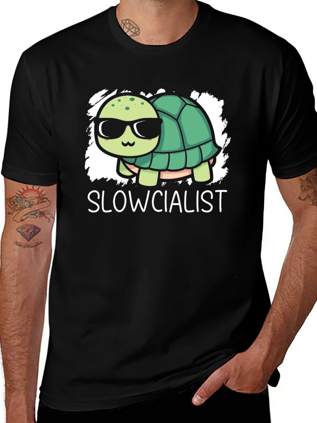 Variant 28 of Slowcialist Turtle Graphic T-Shirt