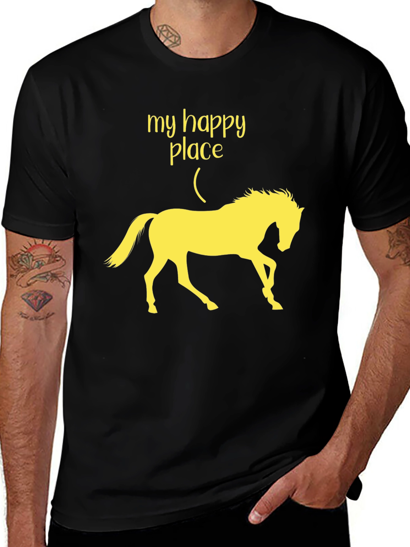 Variant 3 of My Happy Place Horse Graphic Tee