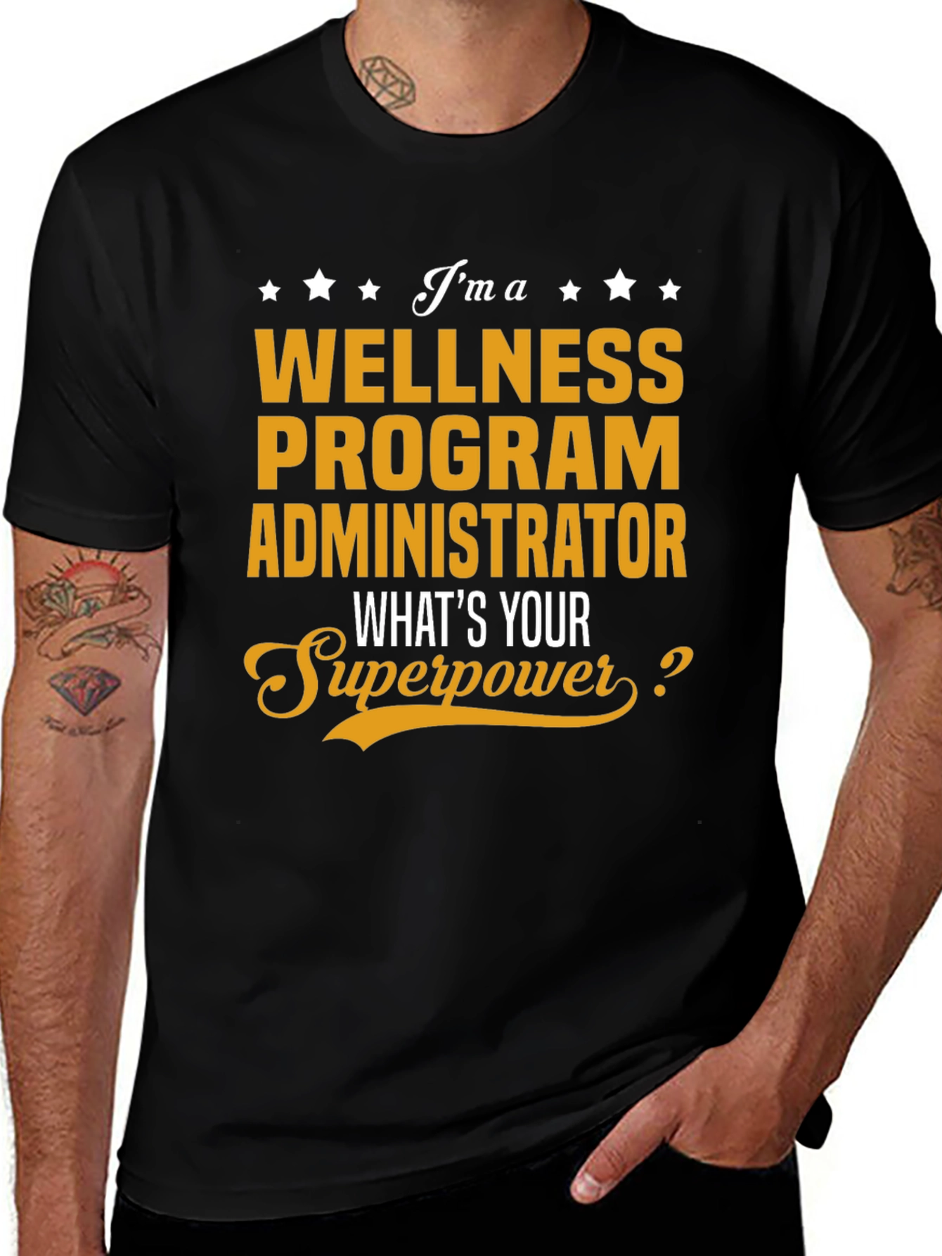 Variant 17 of Wellness Program Administrator Superpower T-Shirt