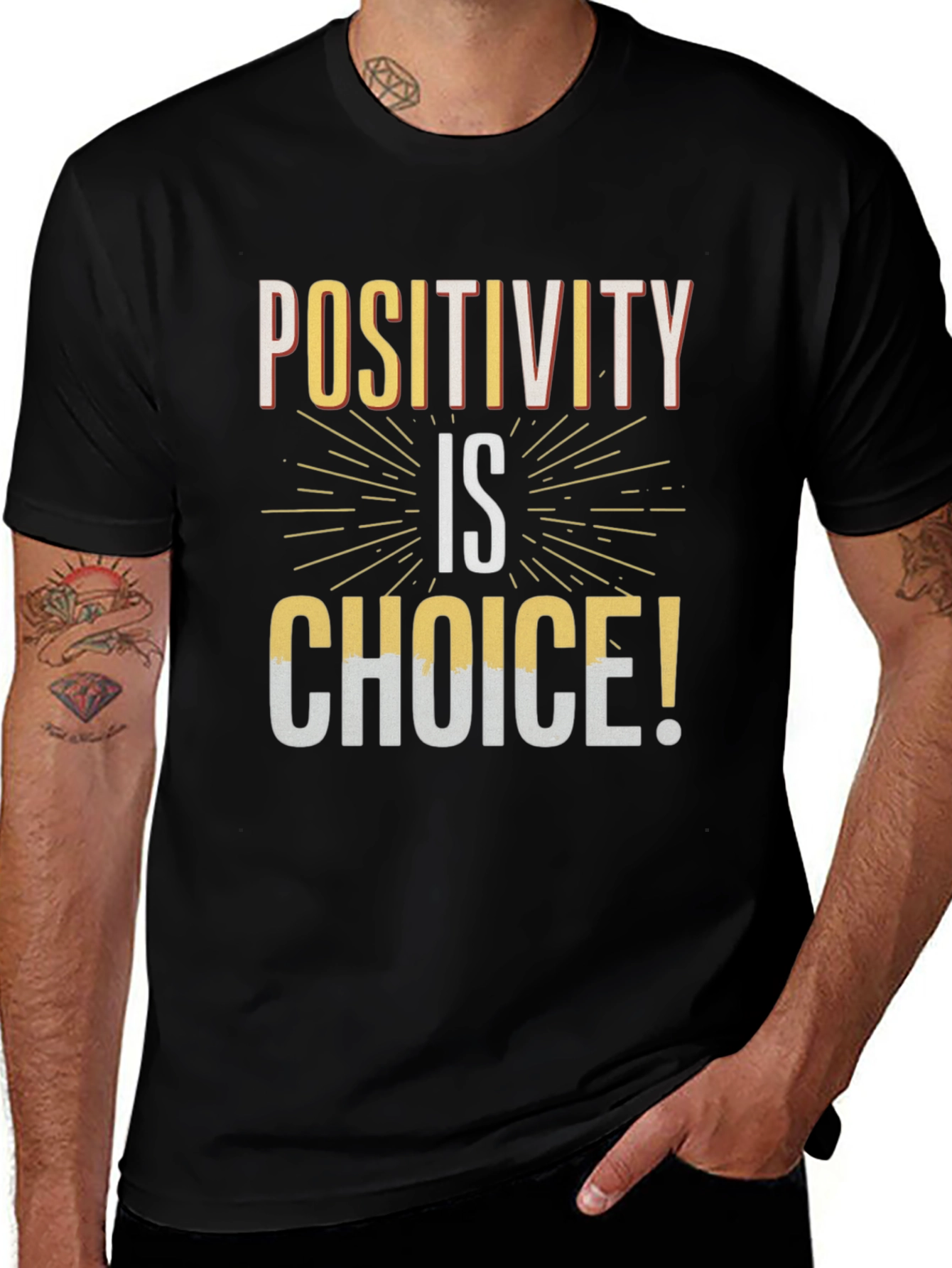 Variant 22 of Positivity Choice T-Shirt - Inspiring Graphic Tee