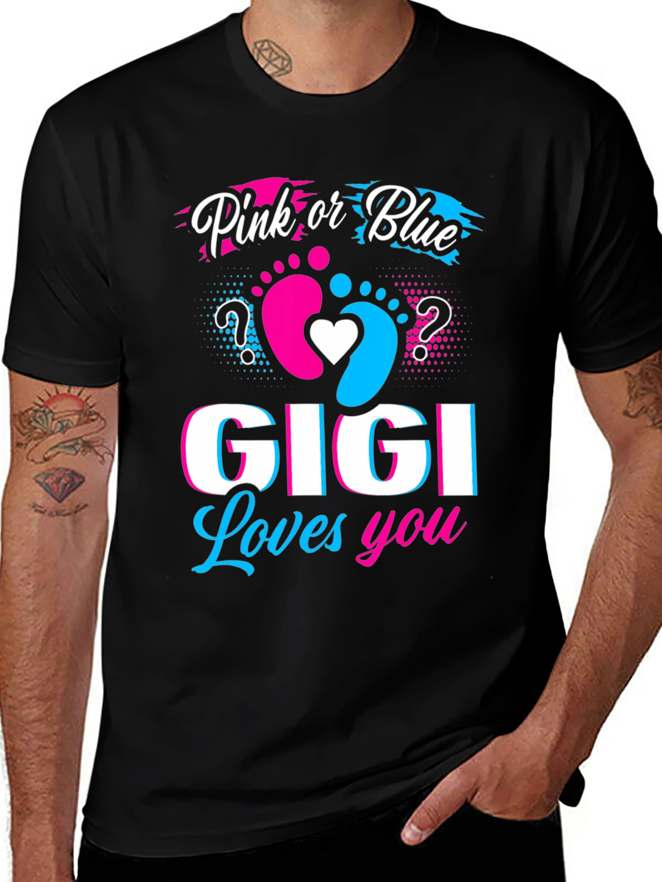 Pink or Blue GIGI Loves You T-Shirt