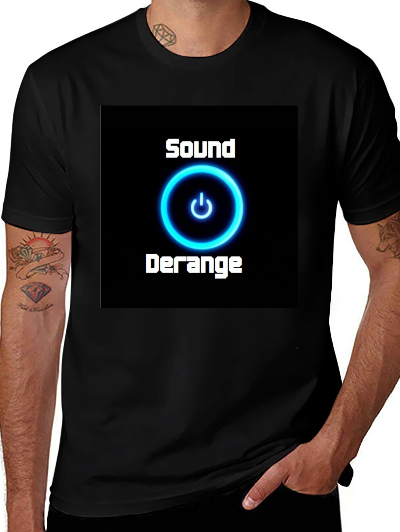 Variant 27 of Sound Derange Black Graphic Tee