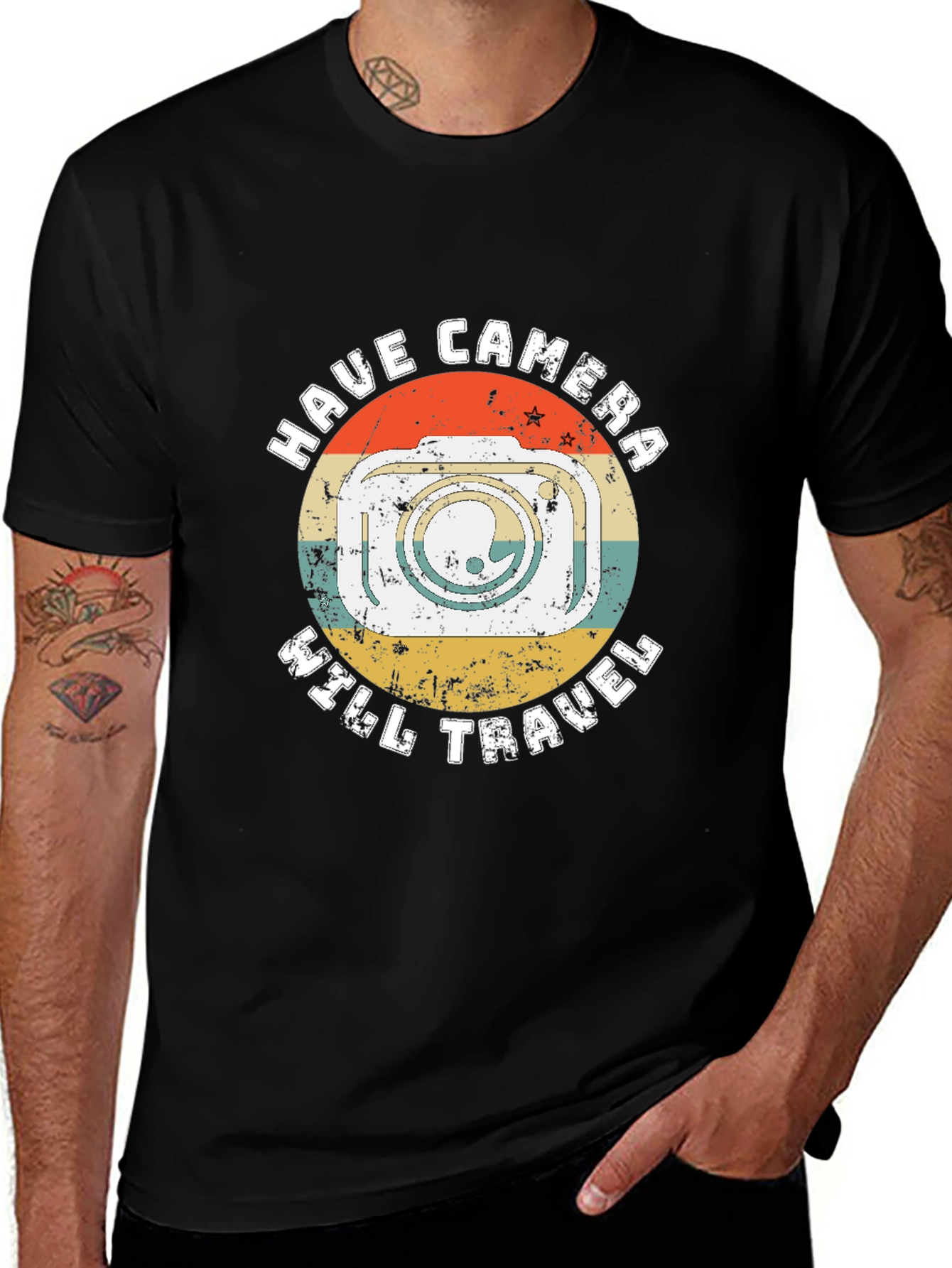Variant 30 of Have Camera Will Travel Retro Graphic Tee