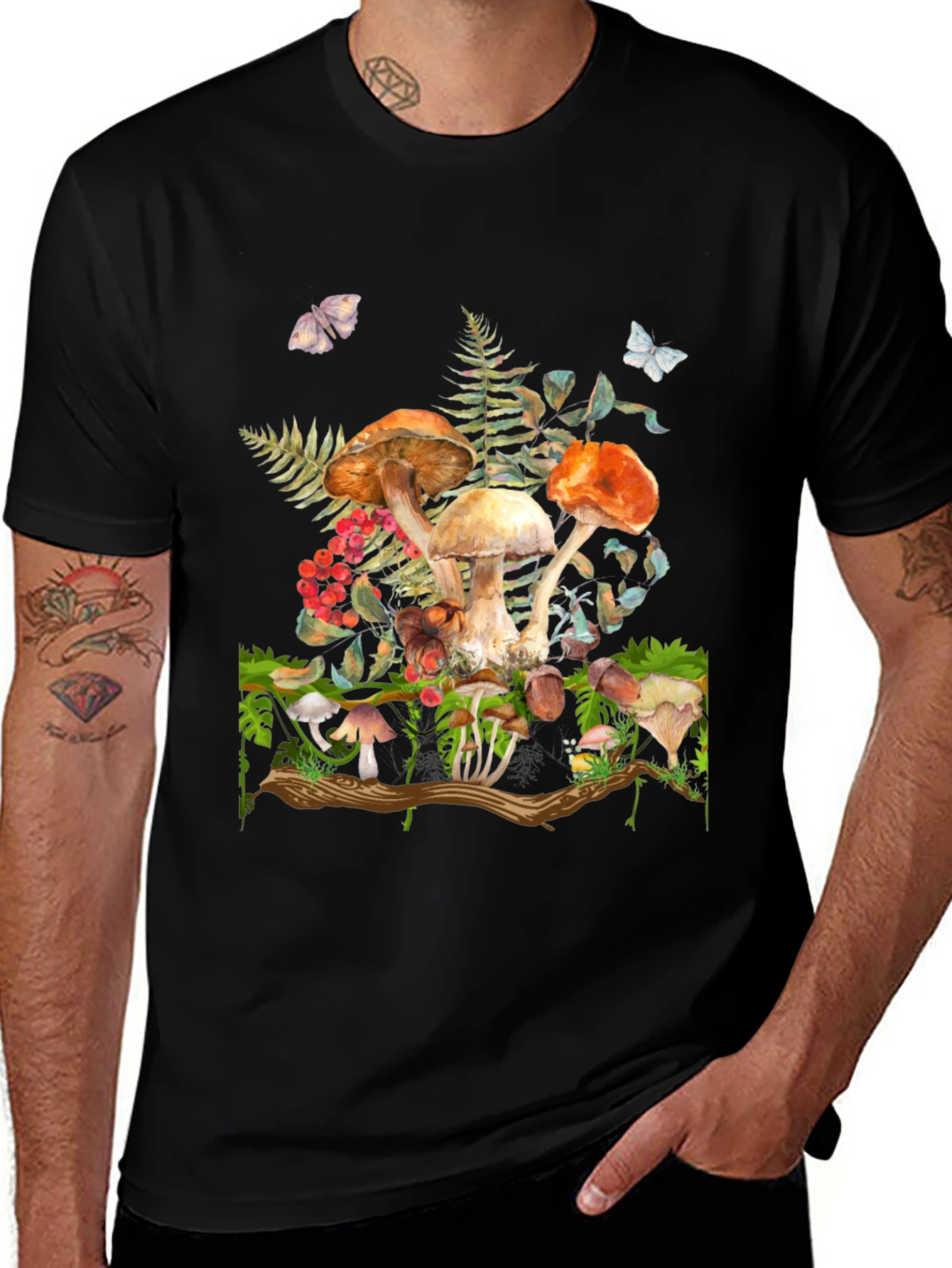 Variant 14 of Mushroom Forest Graphic T-Shirt
