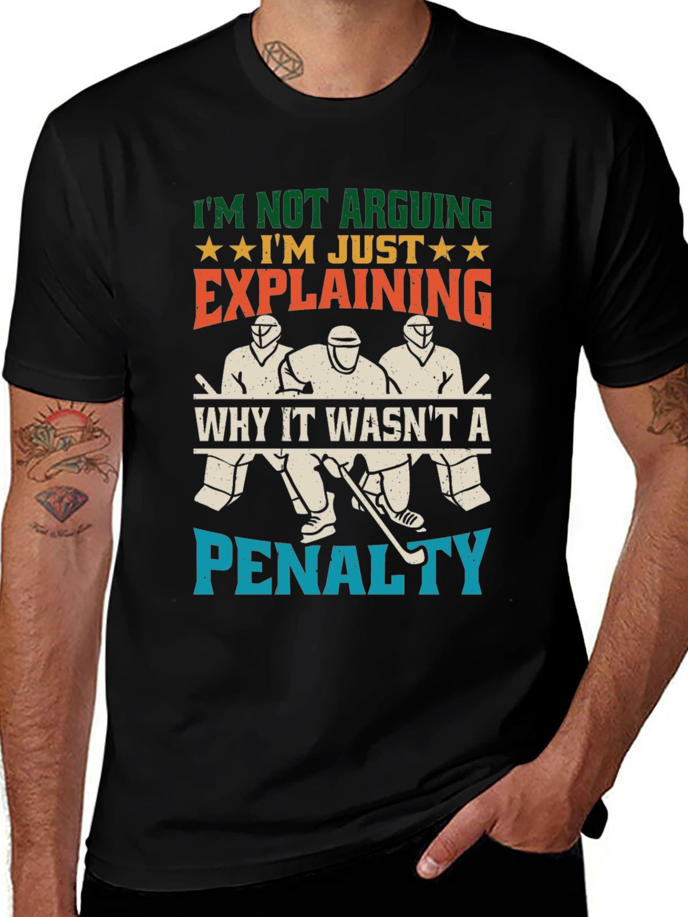Variant 9 of Hockey Fan T-Shirt: I'm Not Arguing, Just Explaining!