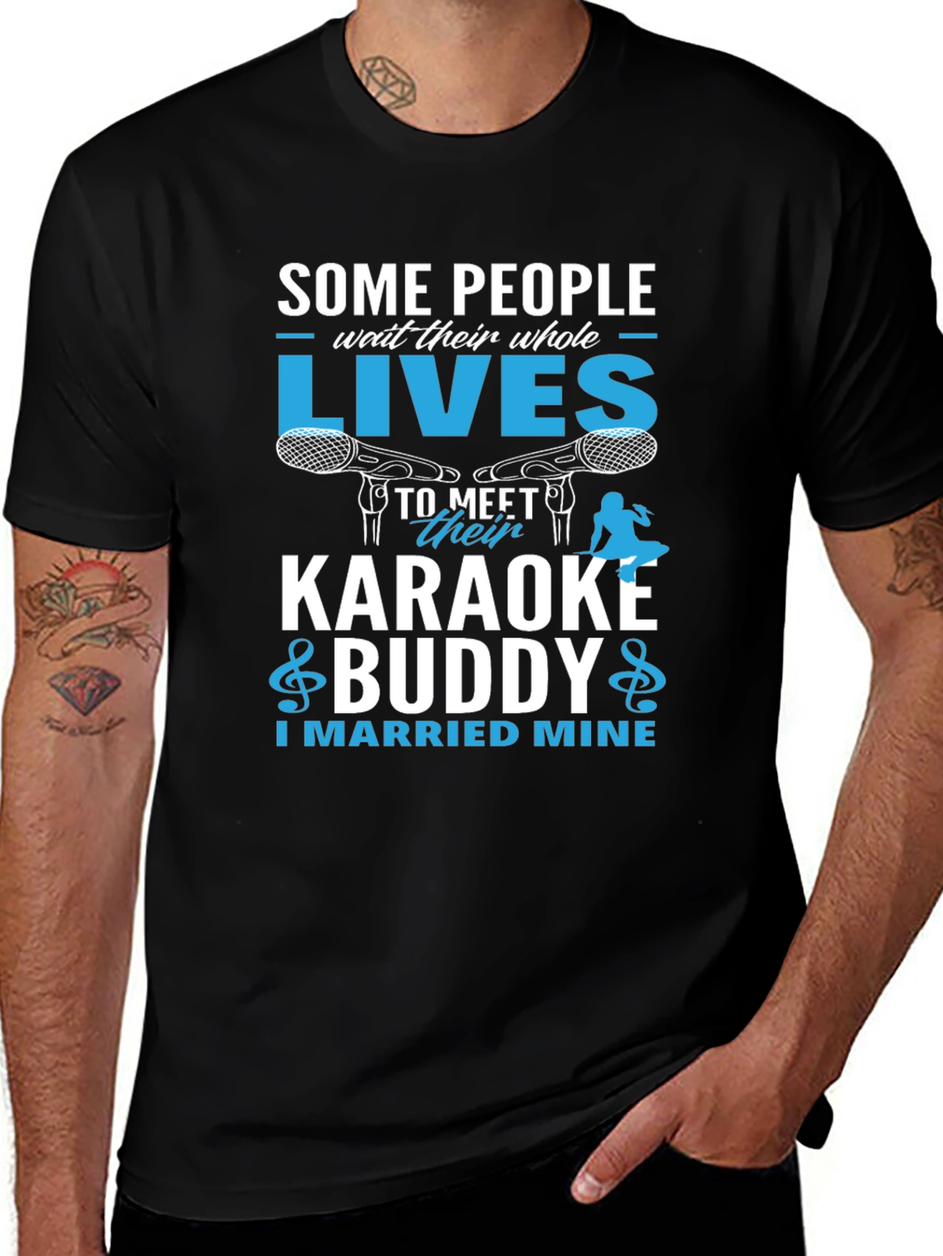 Variant 9 of Karaoke Buddy T-Shirt - I Married Mine!