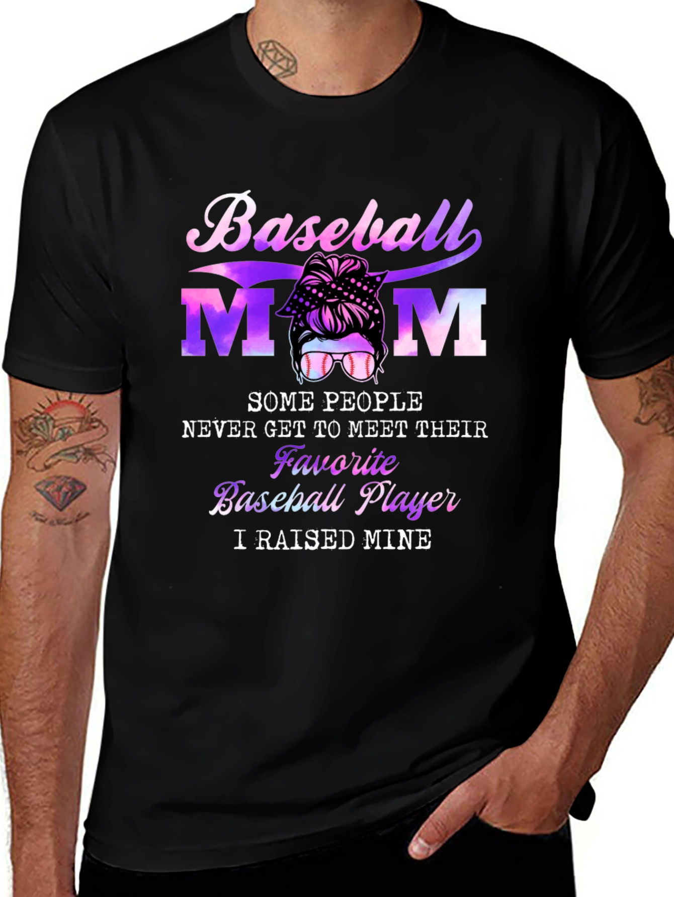 Baseball Mom T-Shirt - I Raised Mine Tee