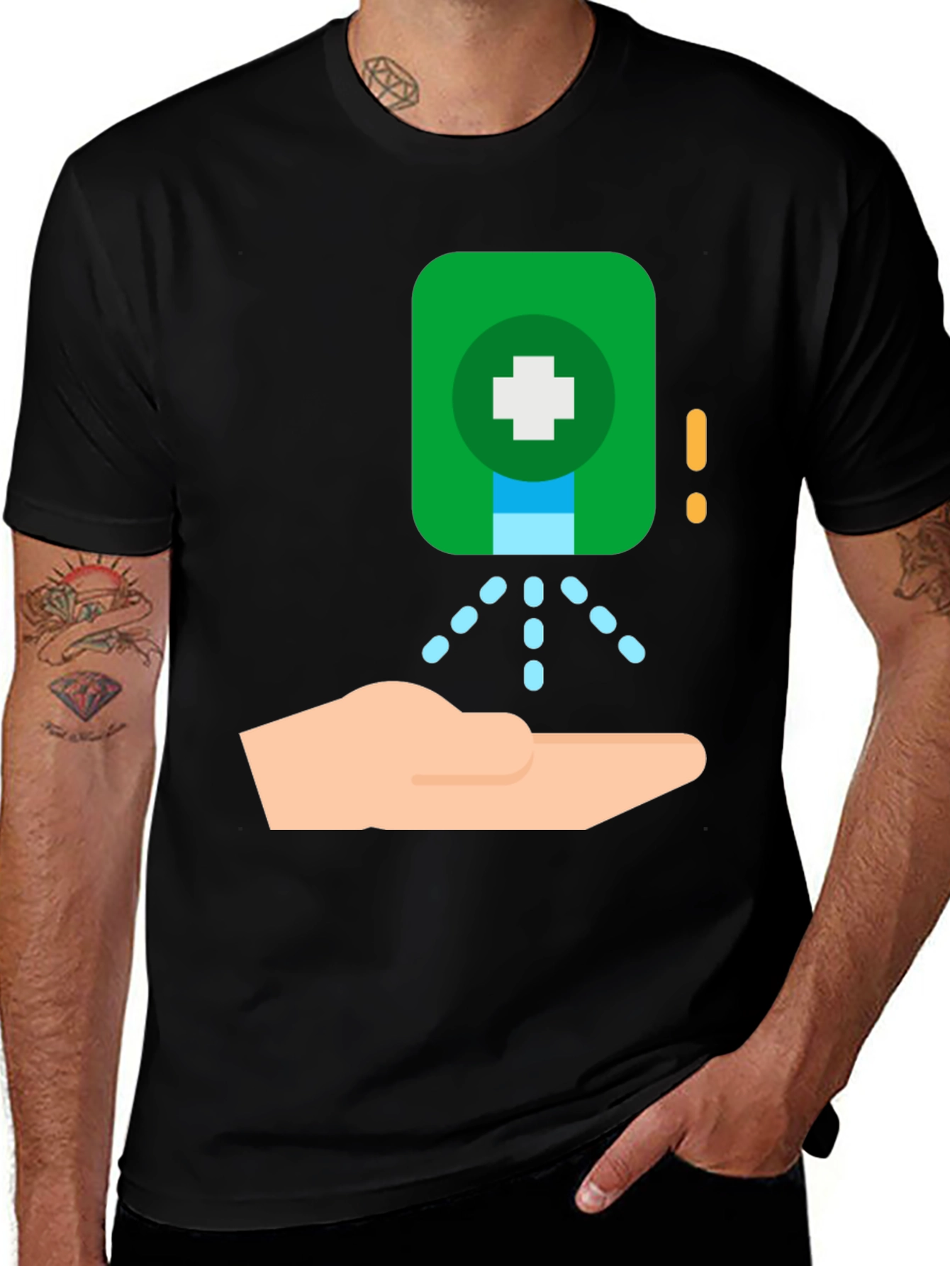 Variant 14 of Hand Sanitizer T-Shirt - Stay Safe & Stylish!