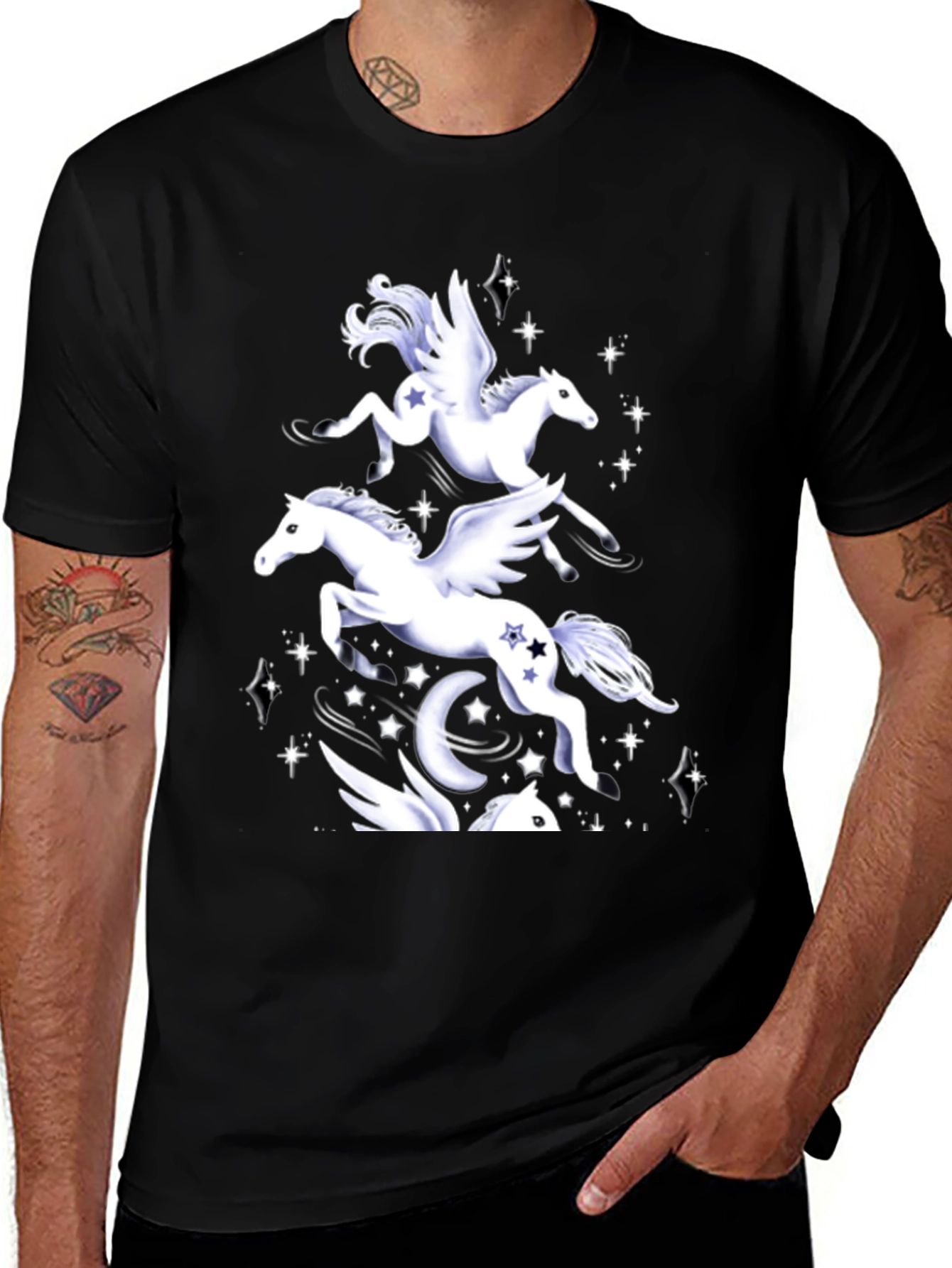 Variant 9 of Unicorn Pegasus T-Shirt - Mystical Design