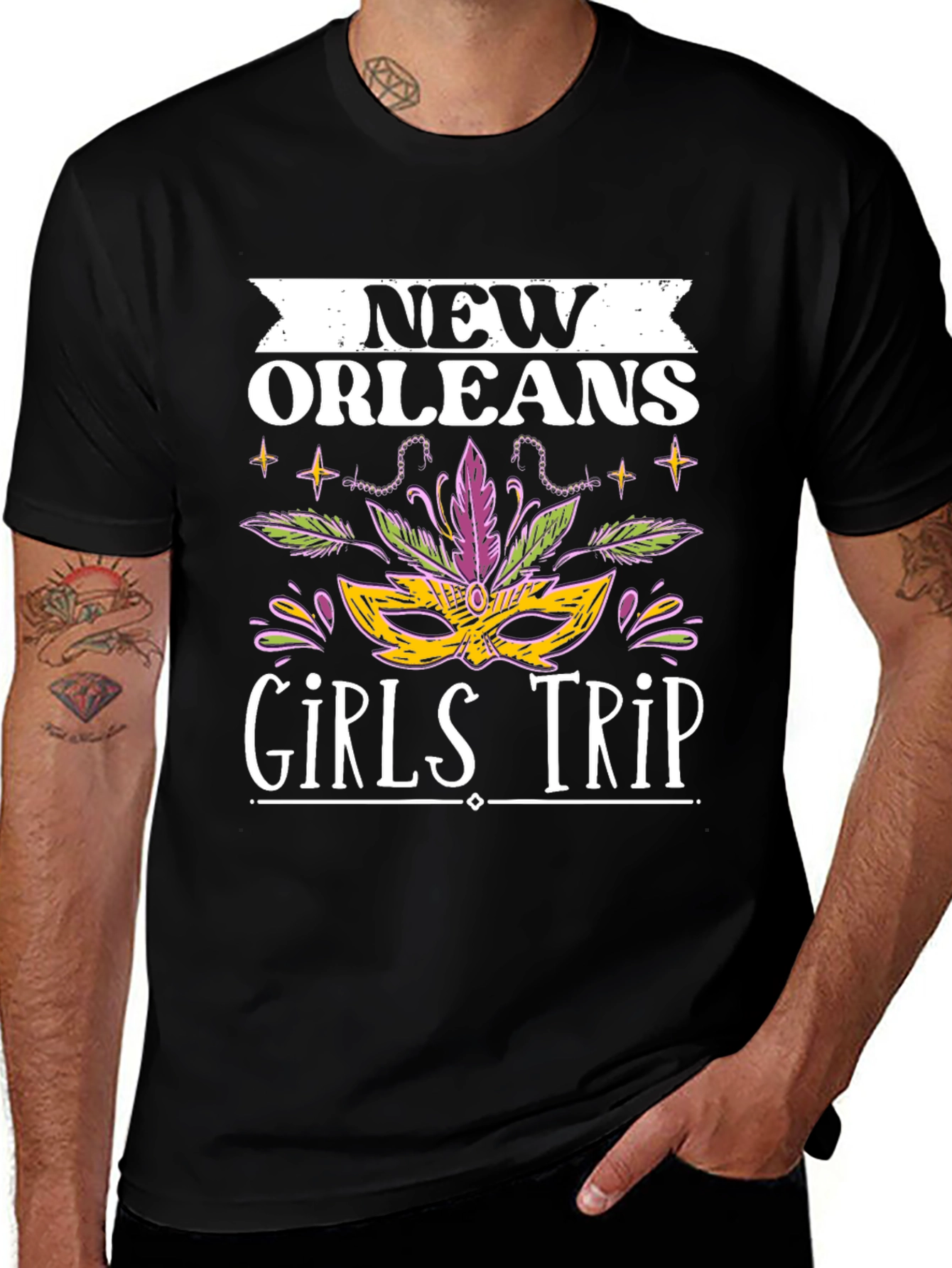 New Orleans Girls Trip T-Shirt Mardi Gras Tee