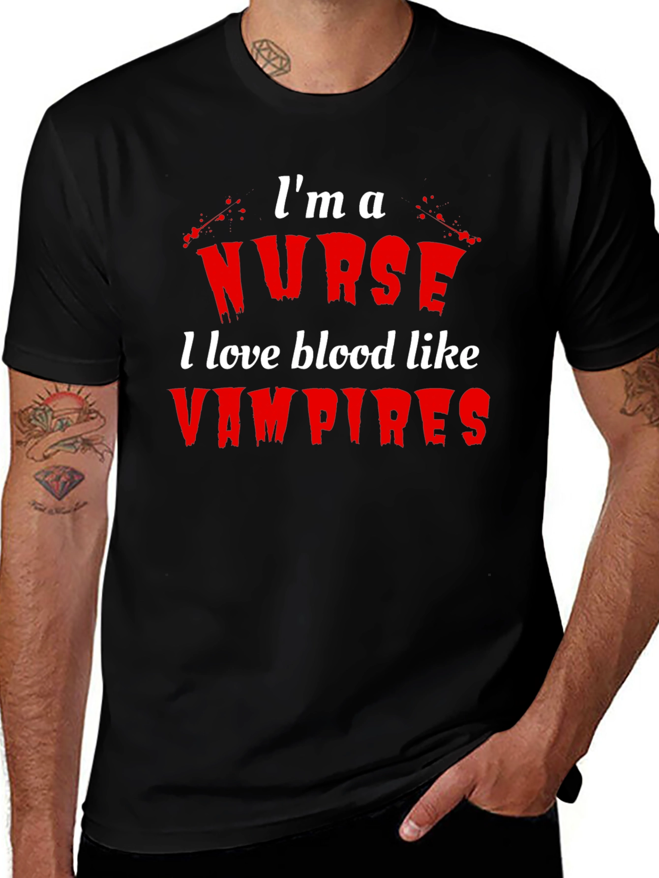 Variant 18 of Nurse Vampire Blood Lover T-Shirt