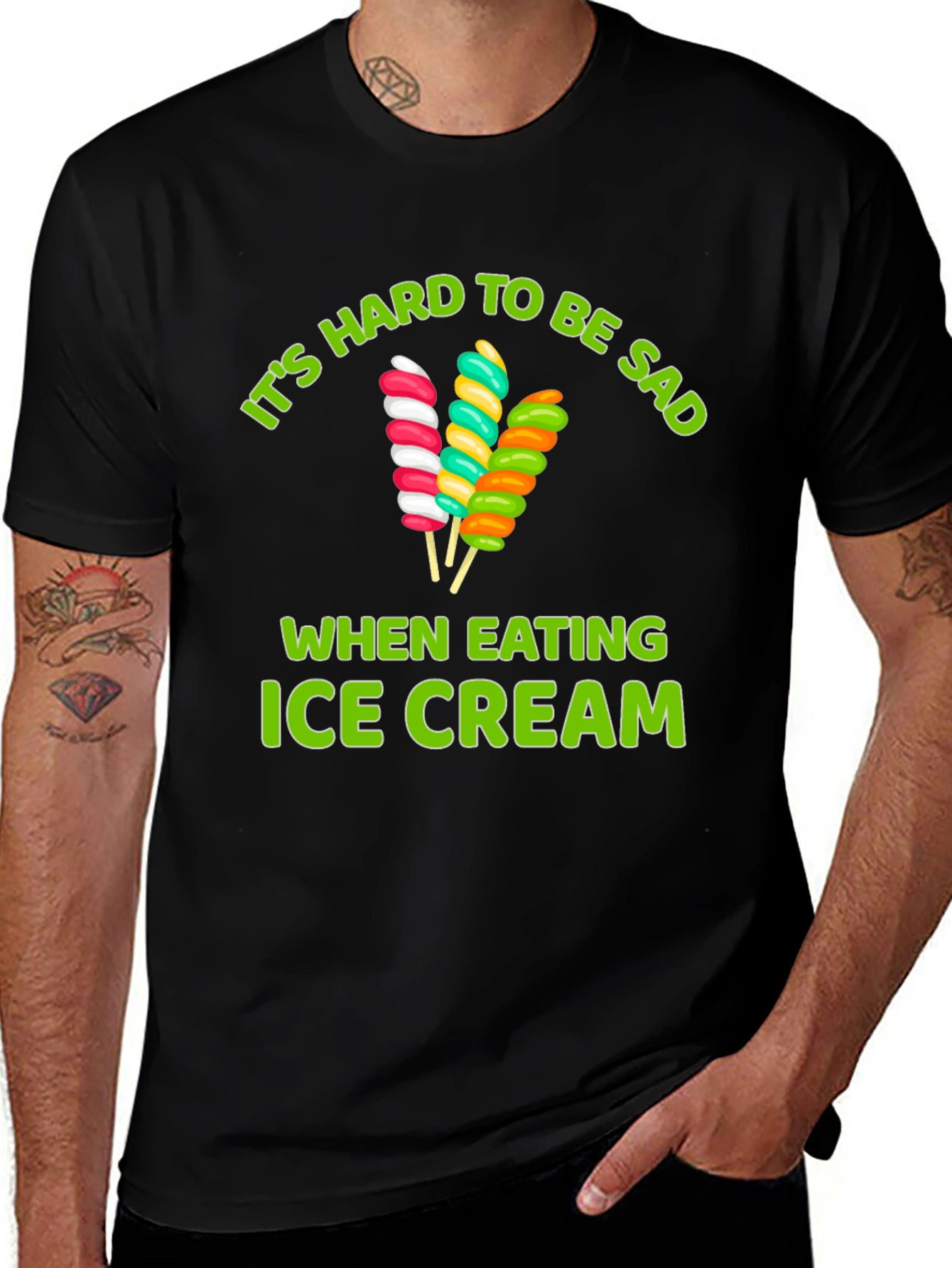 Variant 16 of Ice Cream Sadness T-Shirt - Fun Foodie Tee