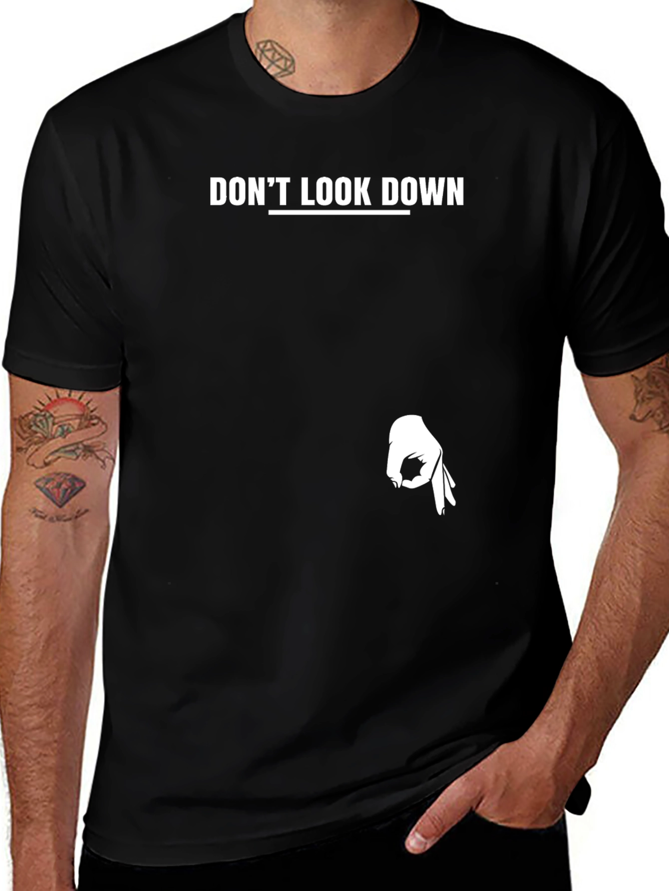 Variant 15 of Don't Look Down T-Shirt - Funny Graphic Tee
