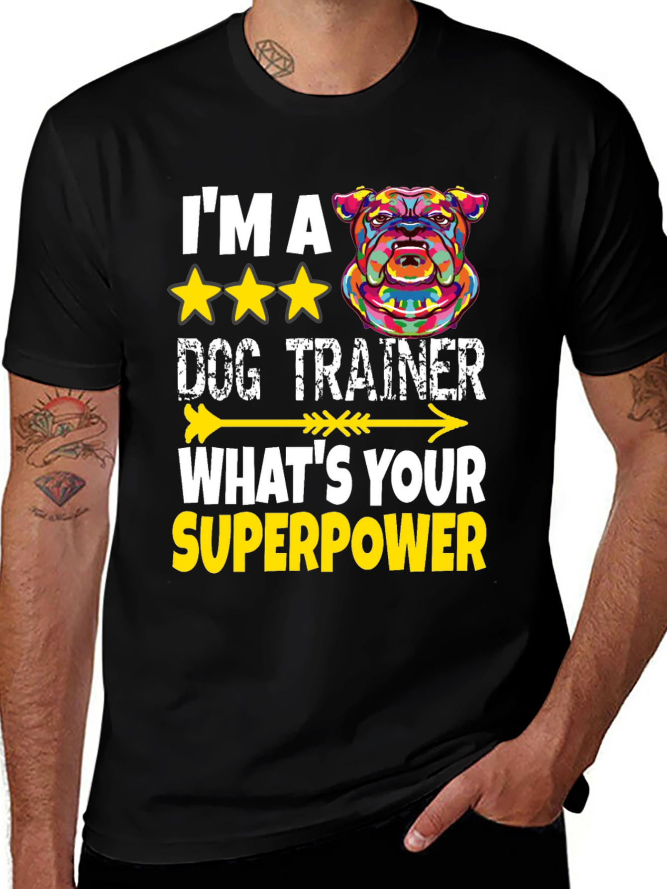 Variant 19 of Dog Trainer Superpower T-Shirt