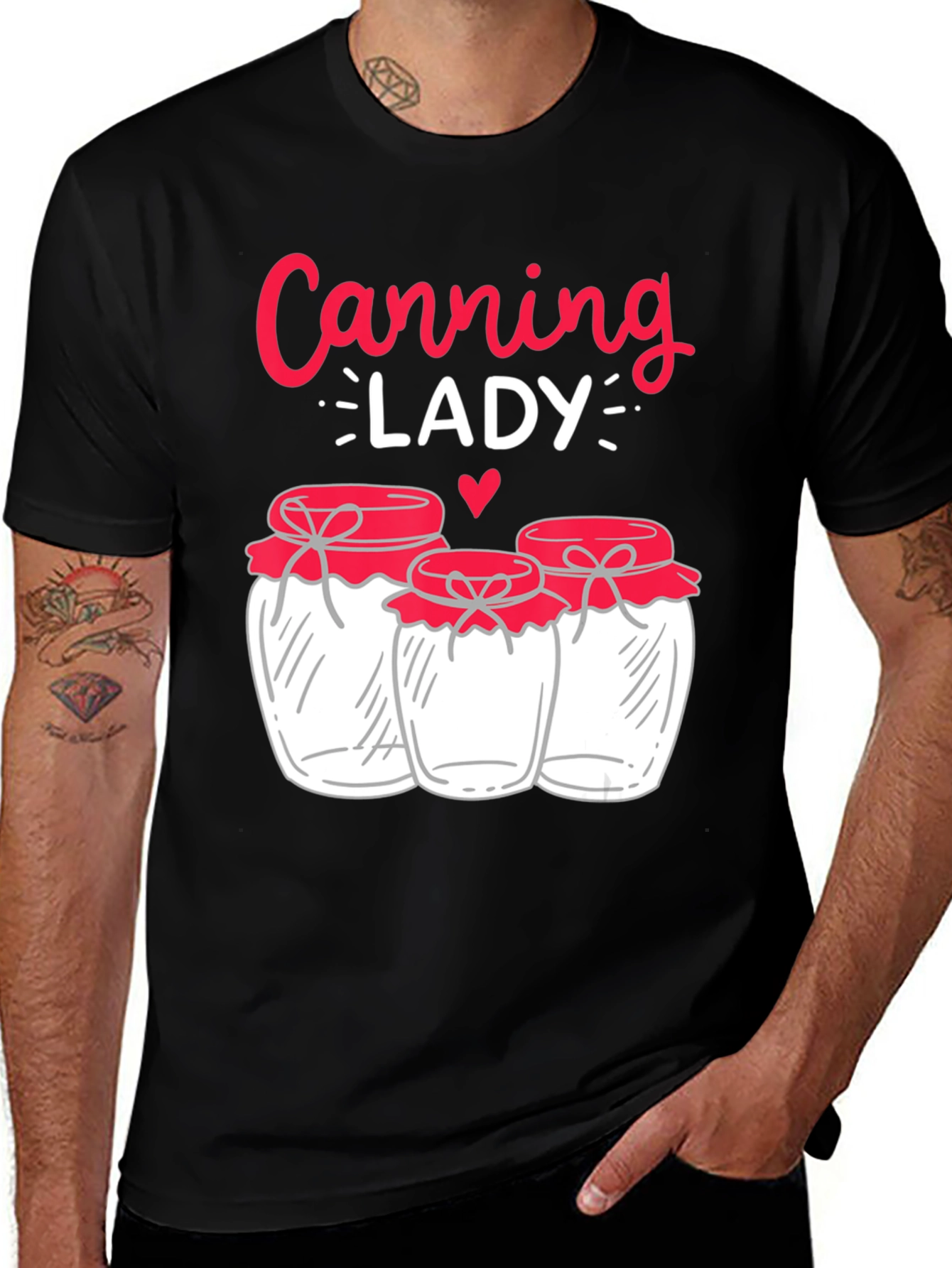 Variant 19 of Canning Lady Graphic Tee - Black Cotton T-Shirt