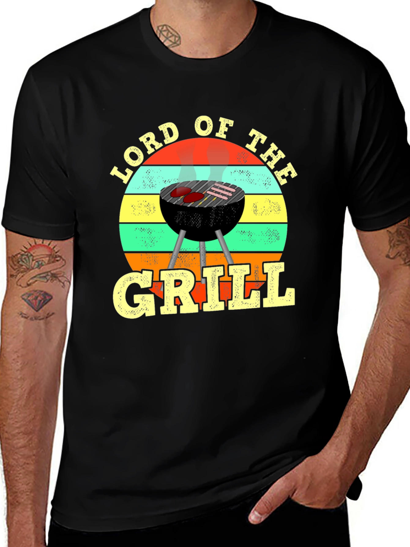Variant 26 of Lord of the Grill T-Shirt BBQ