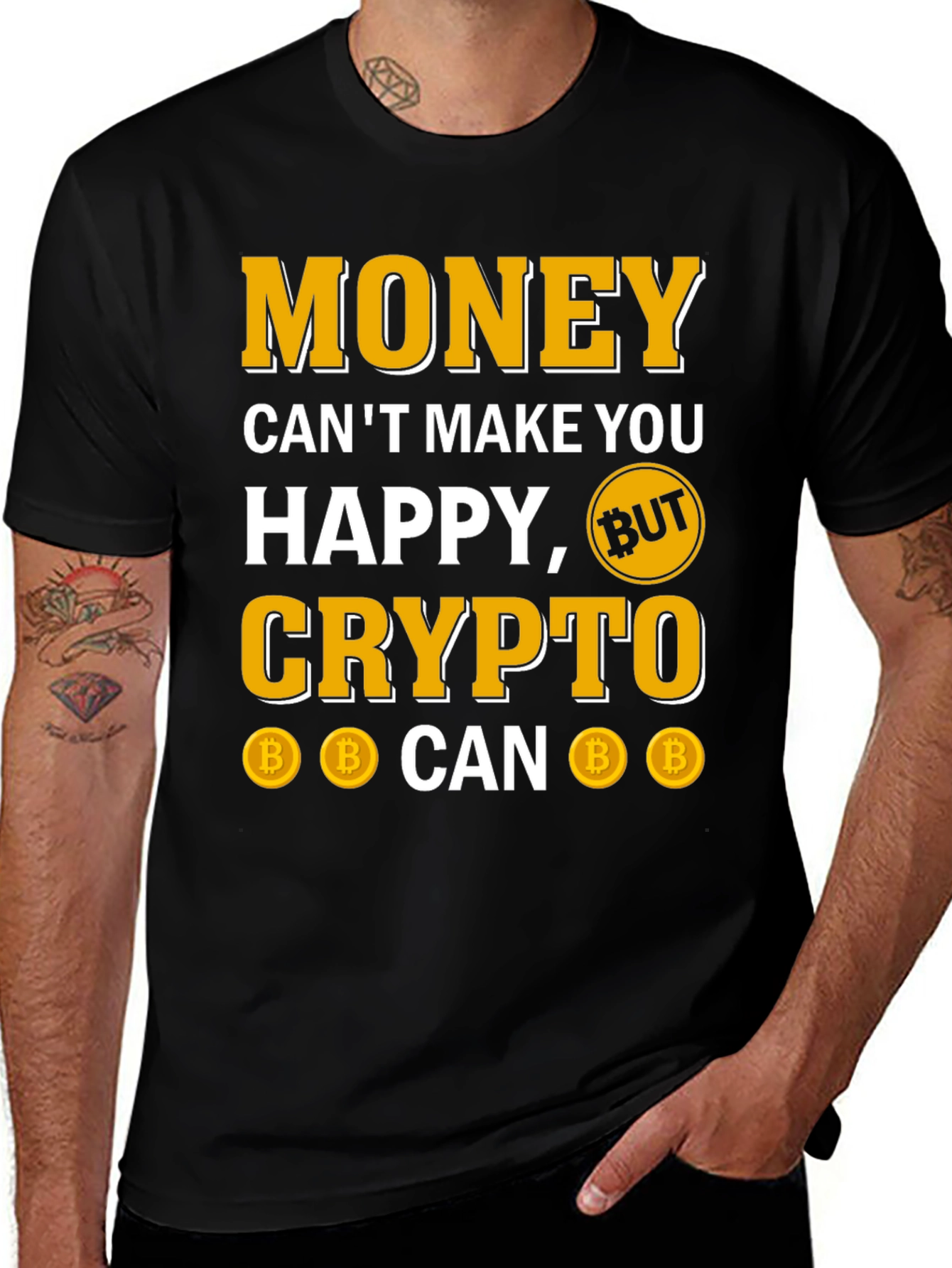 Variant 13 of Crypto Makes You Happy T-Shirt