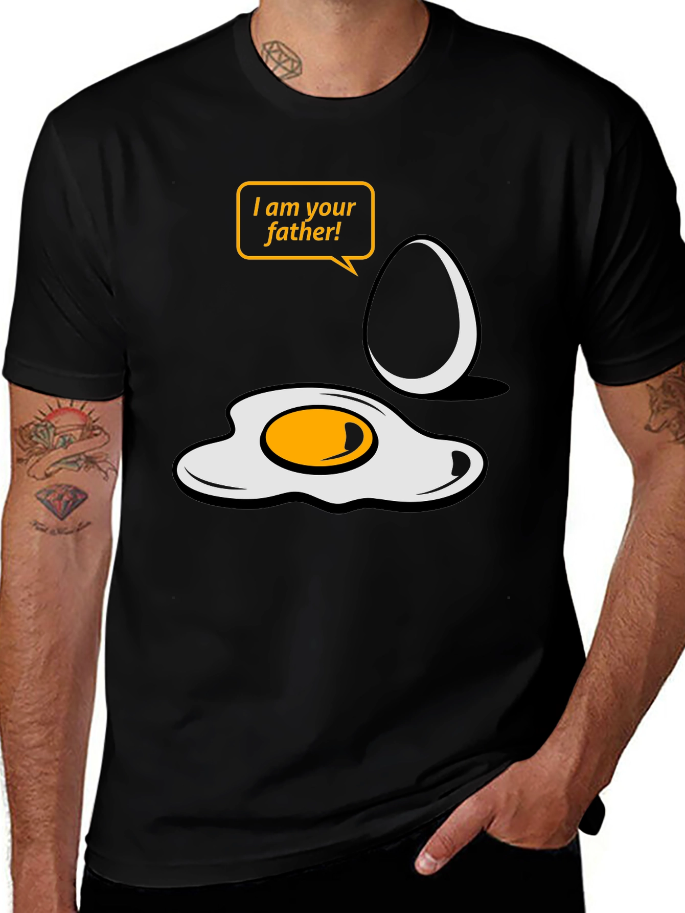 Variant 9 of Funny Egg Father T-Shirt - Star Wars Parody