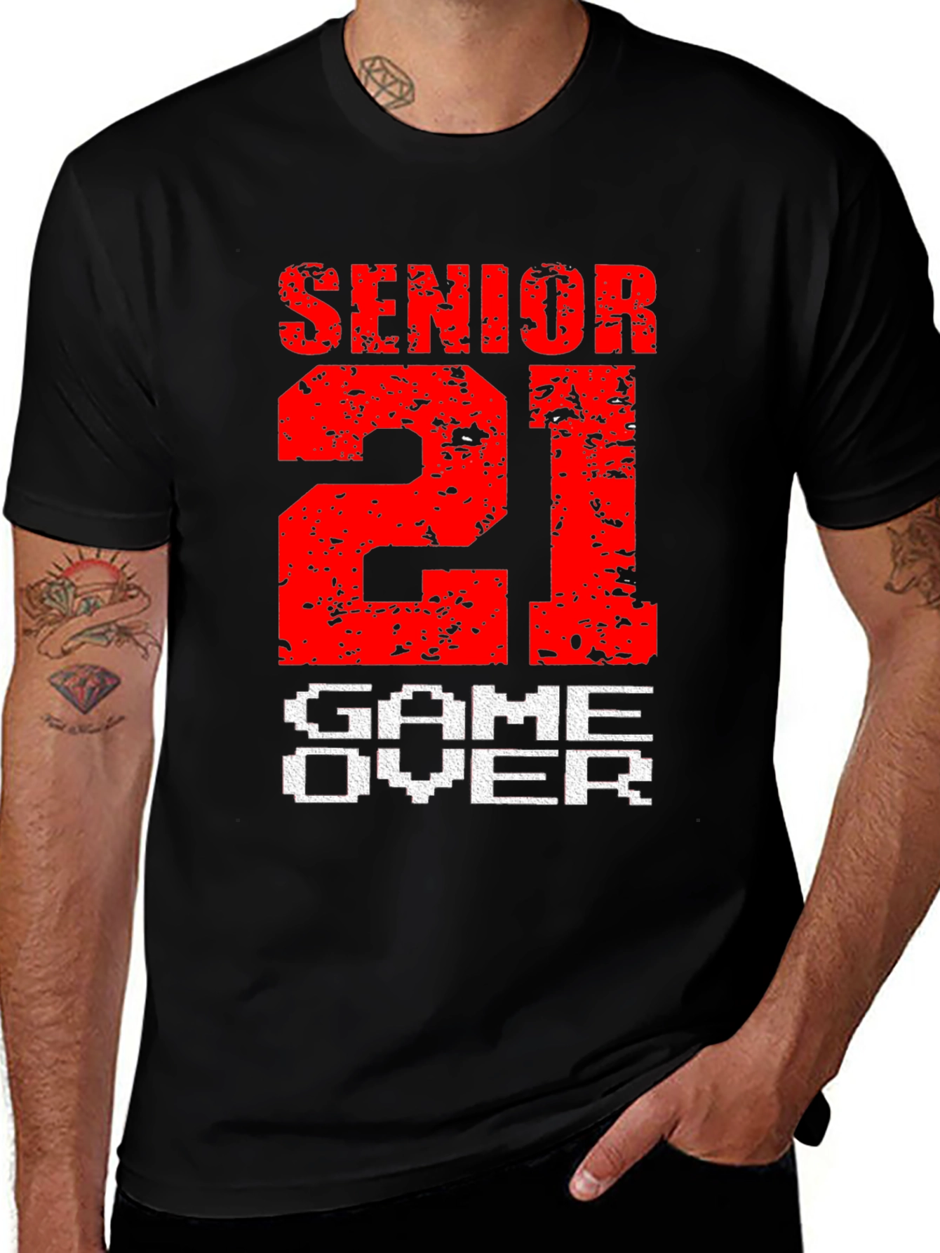 Variant 18 of Senior 21 Game Over T-Shirt Graduation Gift