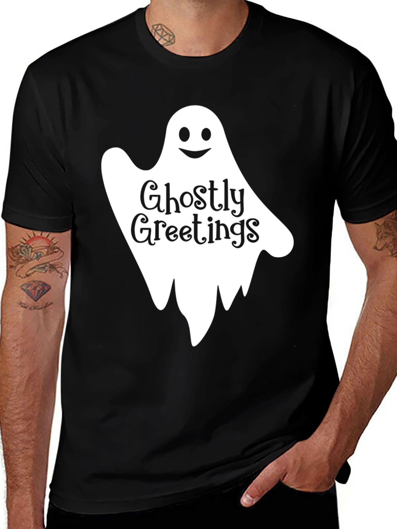 Ghostly Greetings Halloween T-Shirt