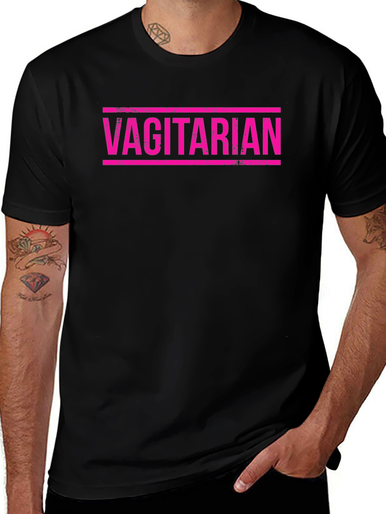 Variant 20 of Vagitarian Graphic T-Shirt - Funny Adult Humor Tee