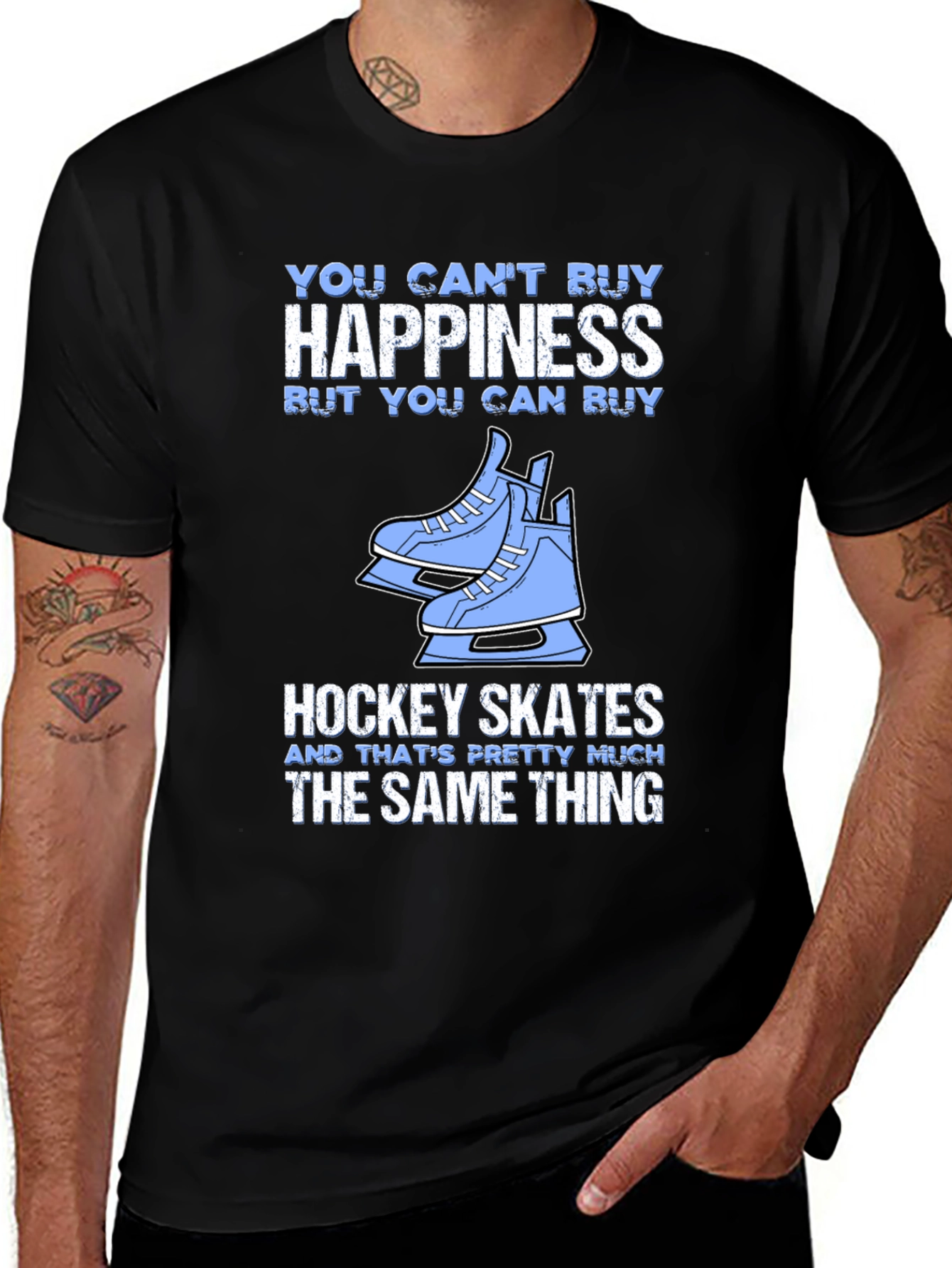Variant 10 of Hockey Skates Happiness T-Shirt