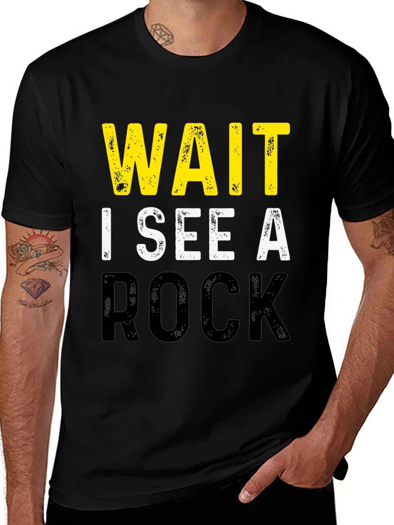 Variant 27 of Wait I See A Rock Funny Geology T-Shirt