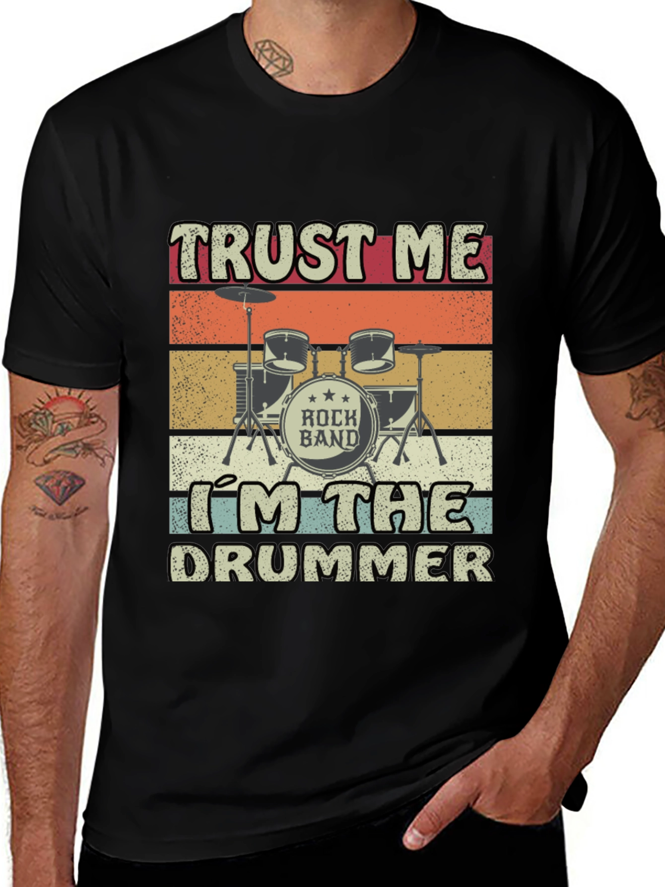 Variant 20 of Trust Me I'm The Drummer T-Shirt