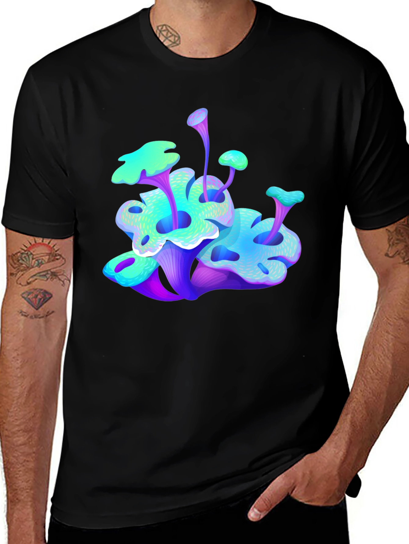 Variant 2 of Vibrant Mushroom Graphic Tee