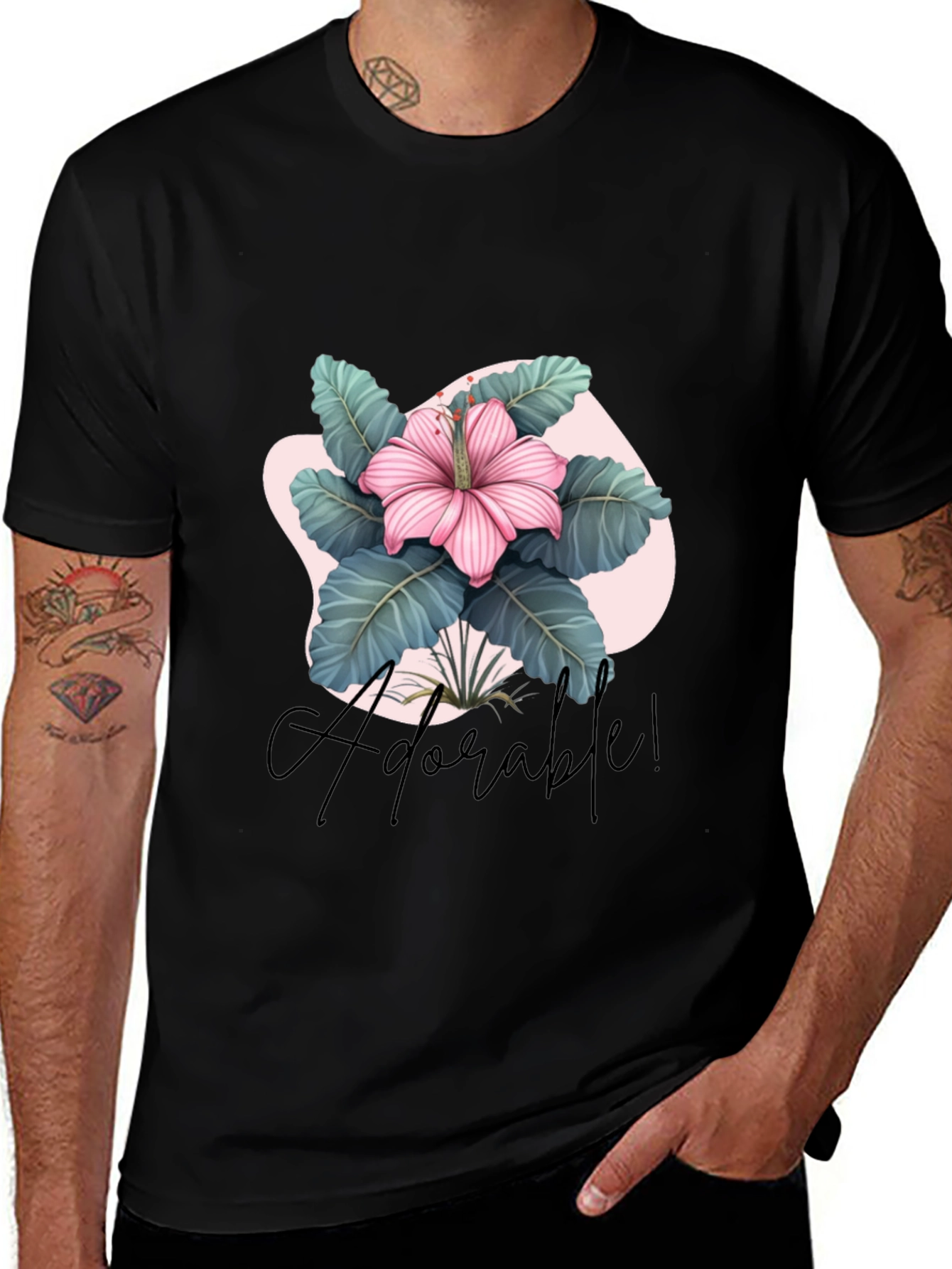 Variant 21 of Adorable Floral Graphic T-Shirt