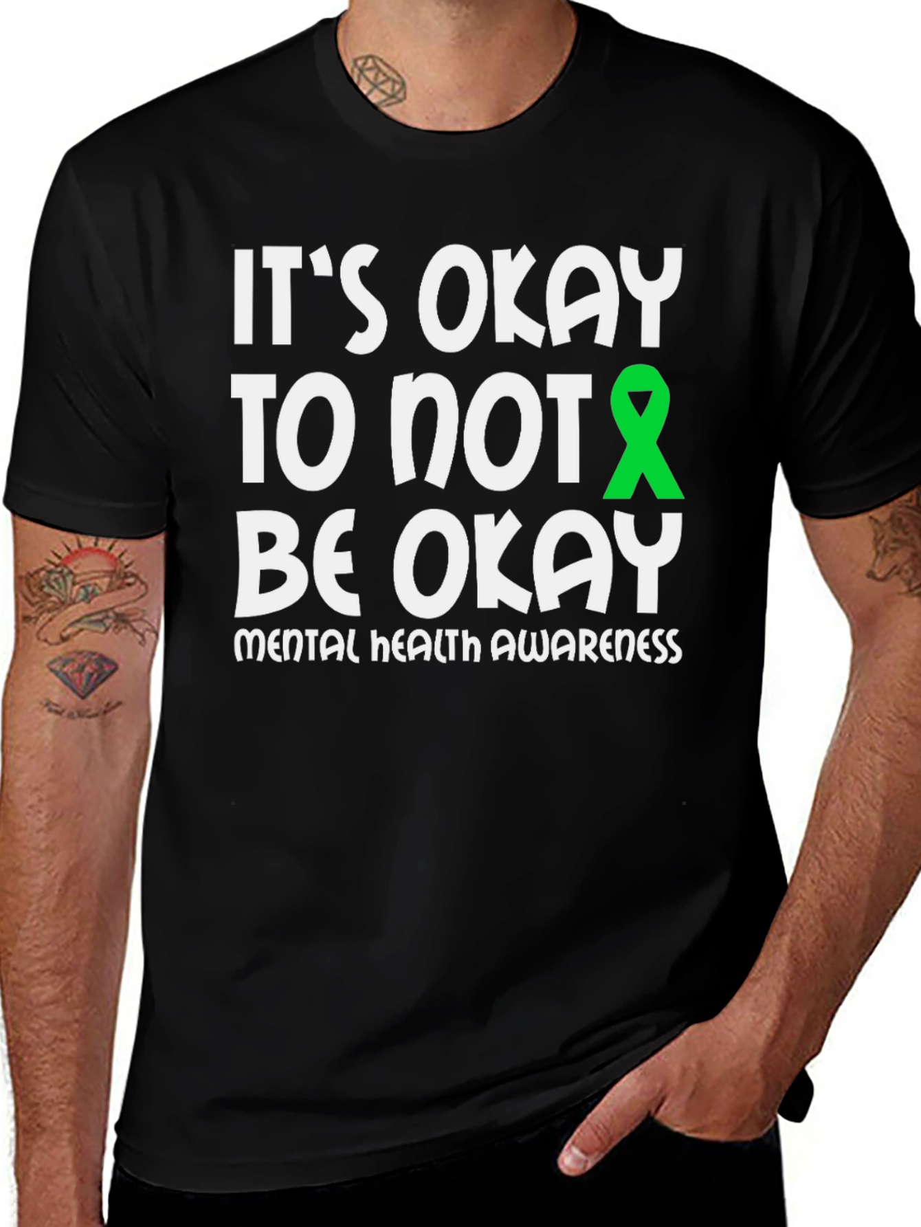 Variant 21 of It's Okay To Not Be Okay Mental Health Awareness T-Shirt