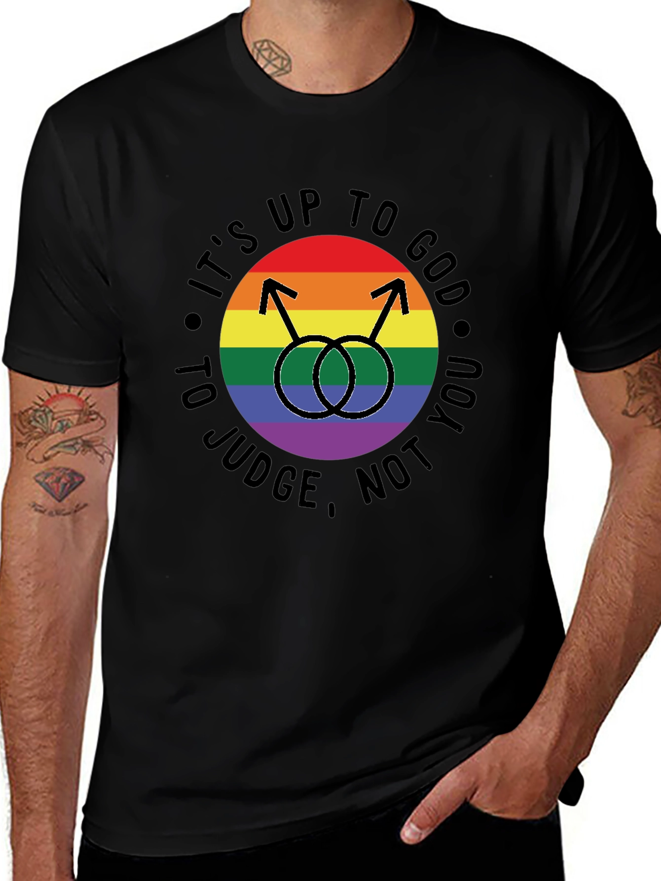 LGBT Pride T-Shirt: It's Up to God to Judge
