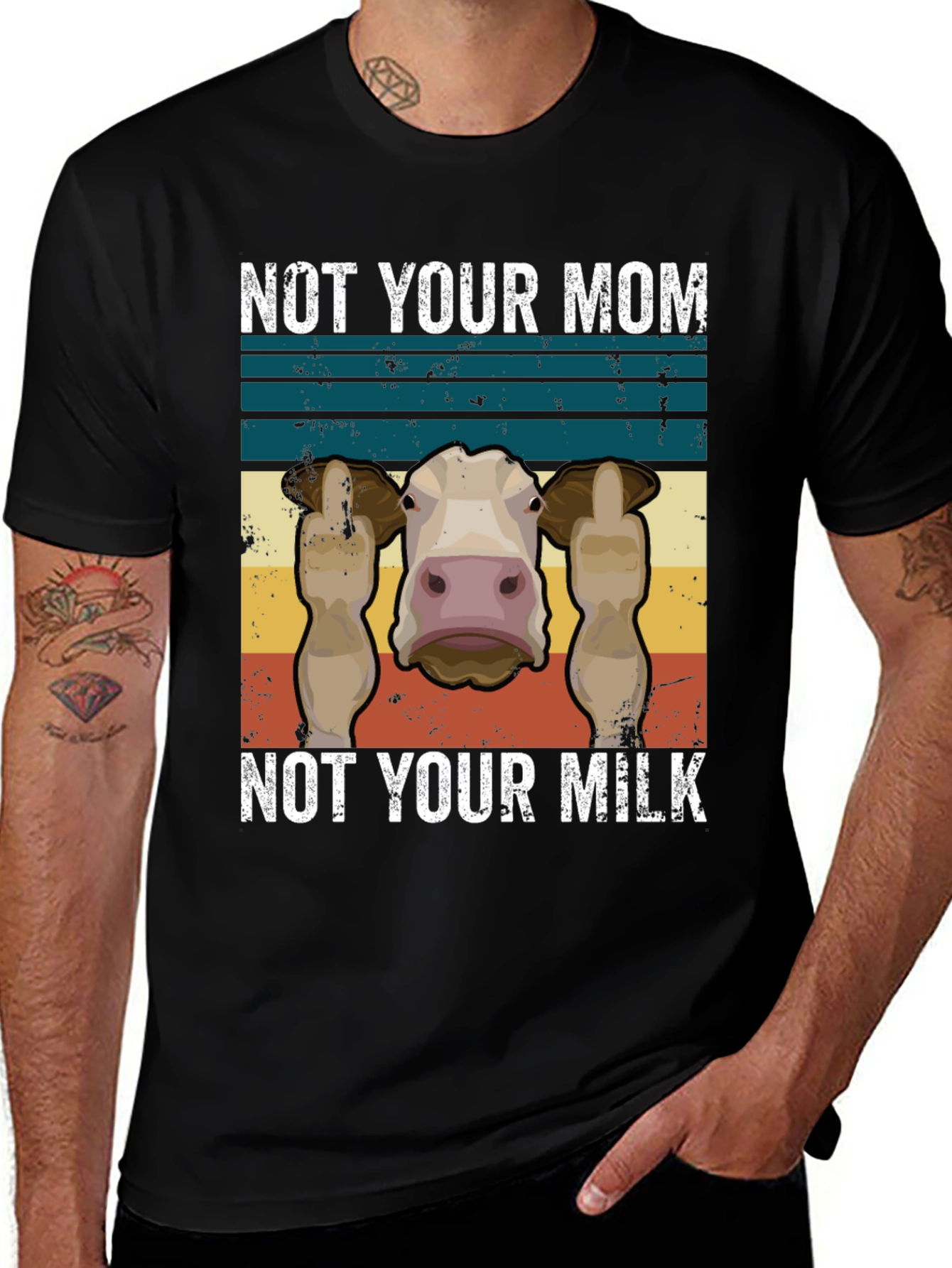 Variant 23 of Not Your Mom, Not Your Milk Graphic Tee
